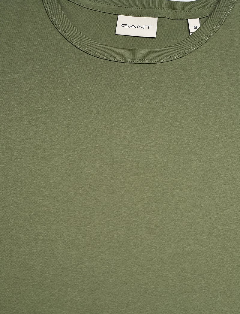 GANT - INTERLOCK SS TSHIRT - kurzärmelig - dry herb green - 5