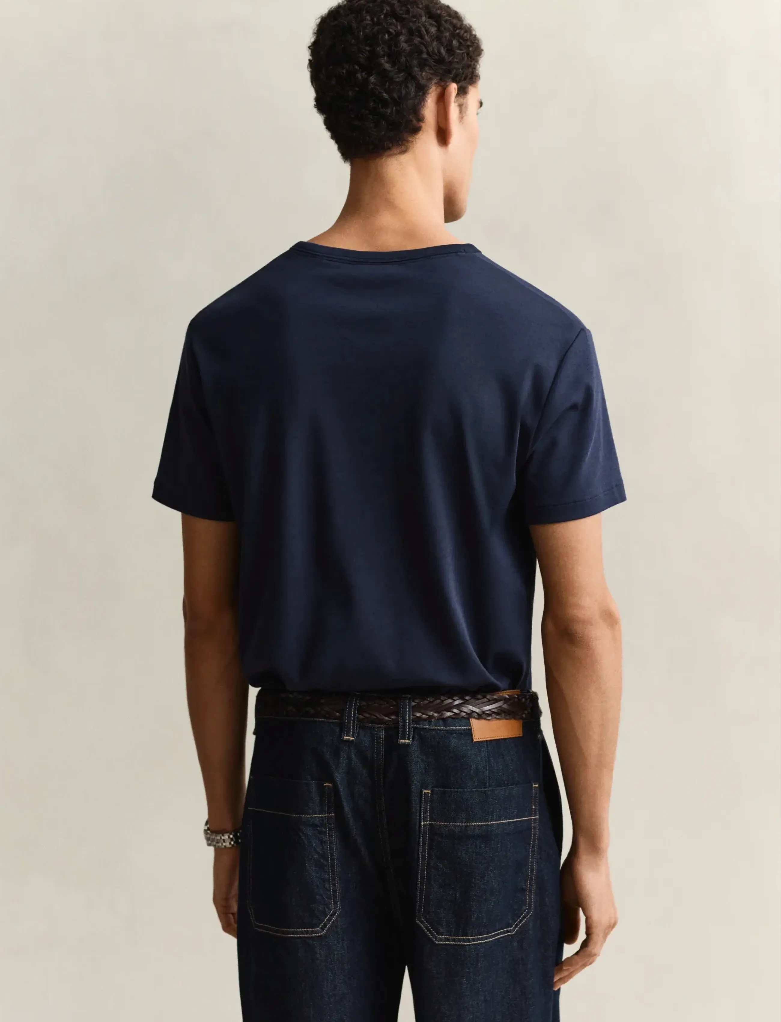 Gant - INTERLOCK SS TSHIRT - kortermede t-skjorter - evening blue - 2