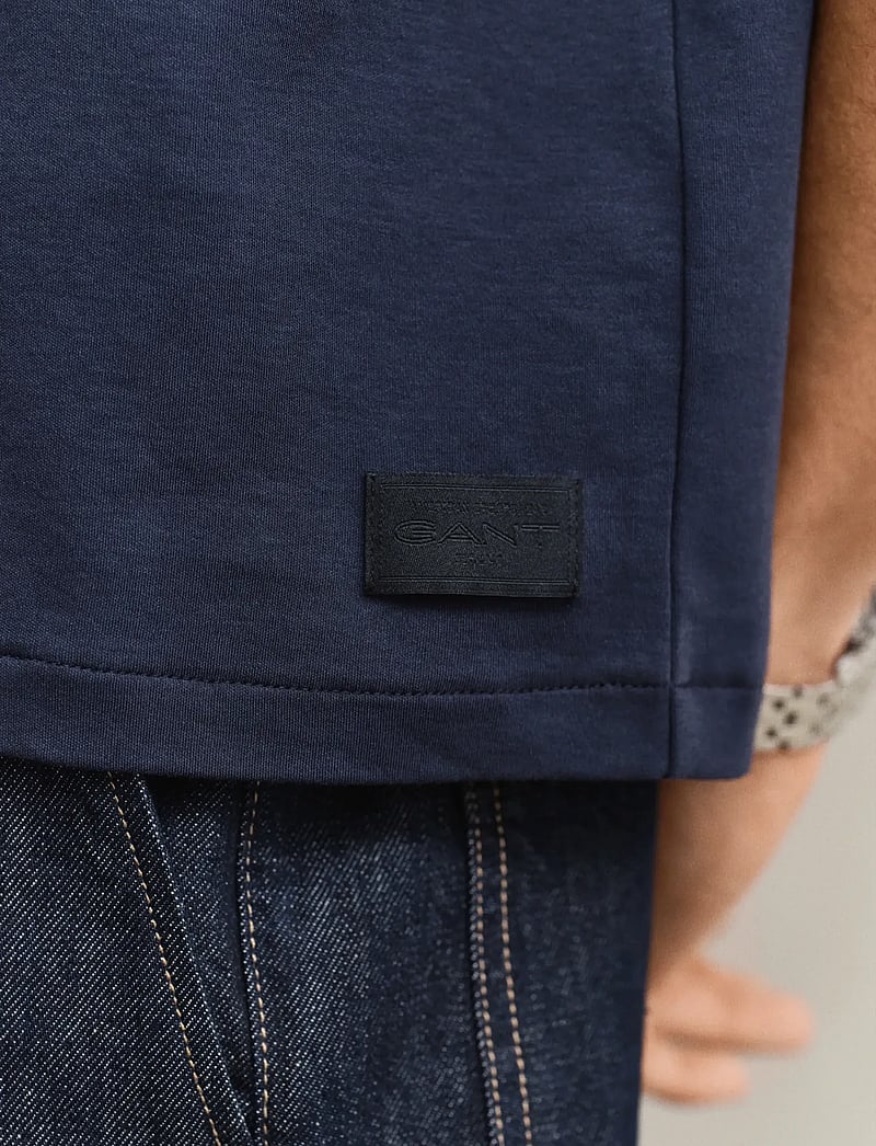 Gant - INTERLOCK SS TSHIRT - kurzärmelig - evening blue - 3