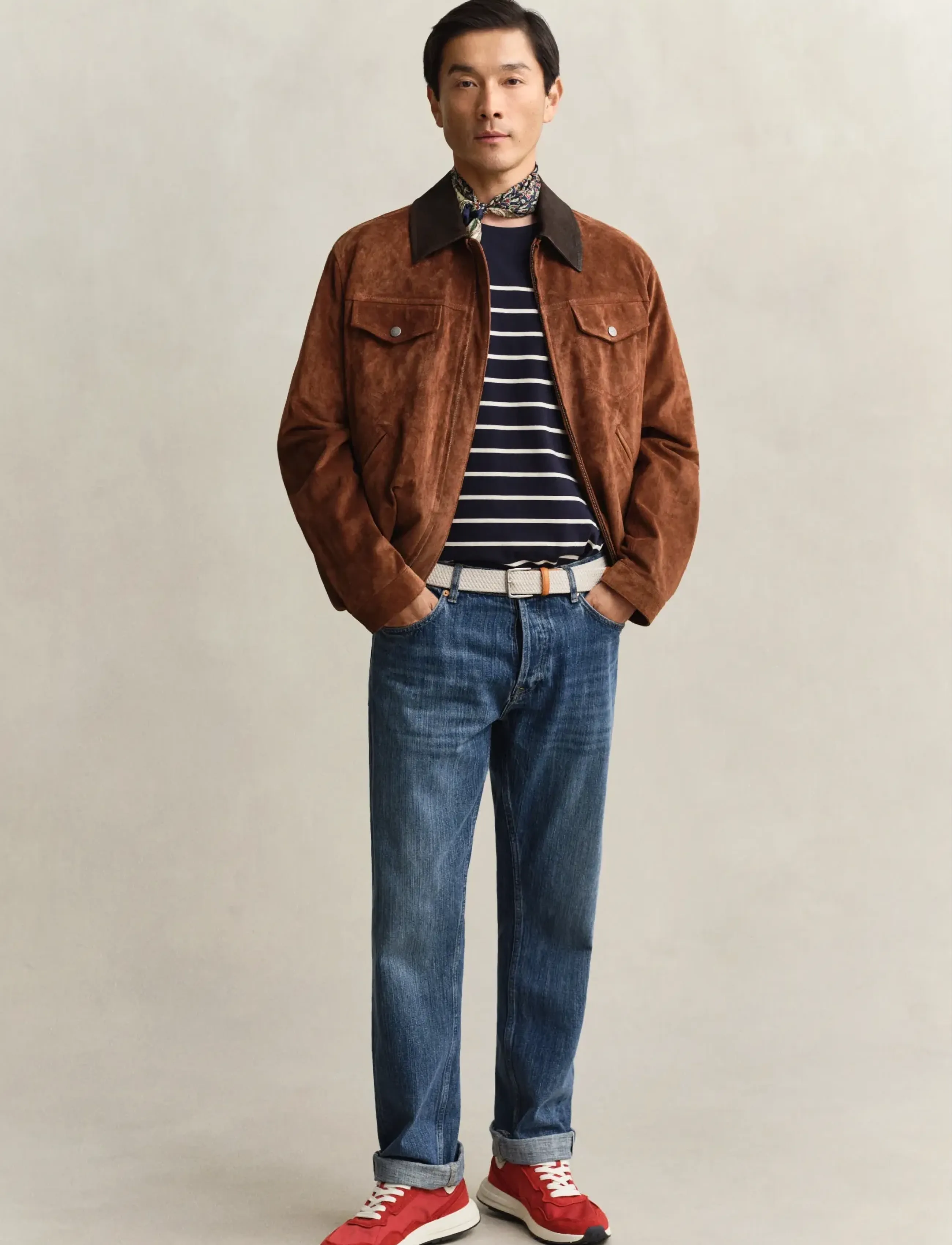 Gant - PLACED STRIPE SS TSHIRT - kortærmede t-shirts - evening blue - 4