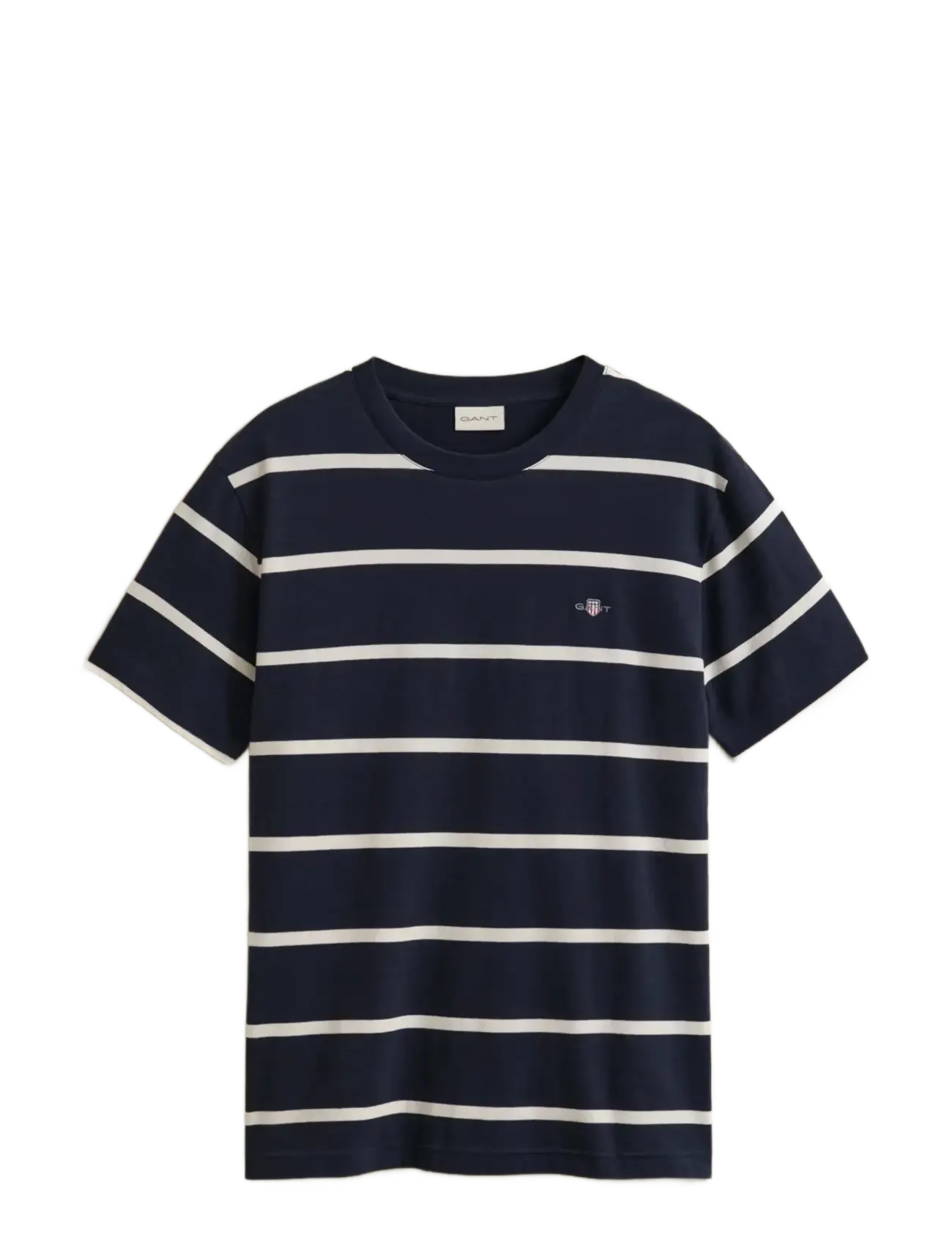 Gant STRIPED SS TSHIRT - GANT - EVENING BLUE / navy