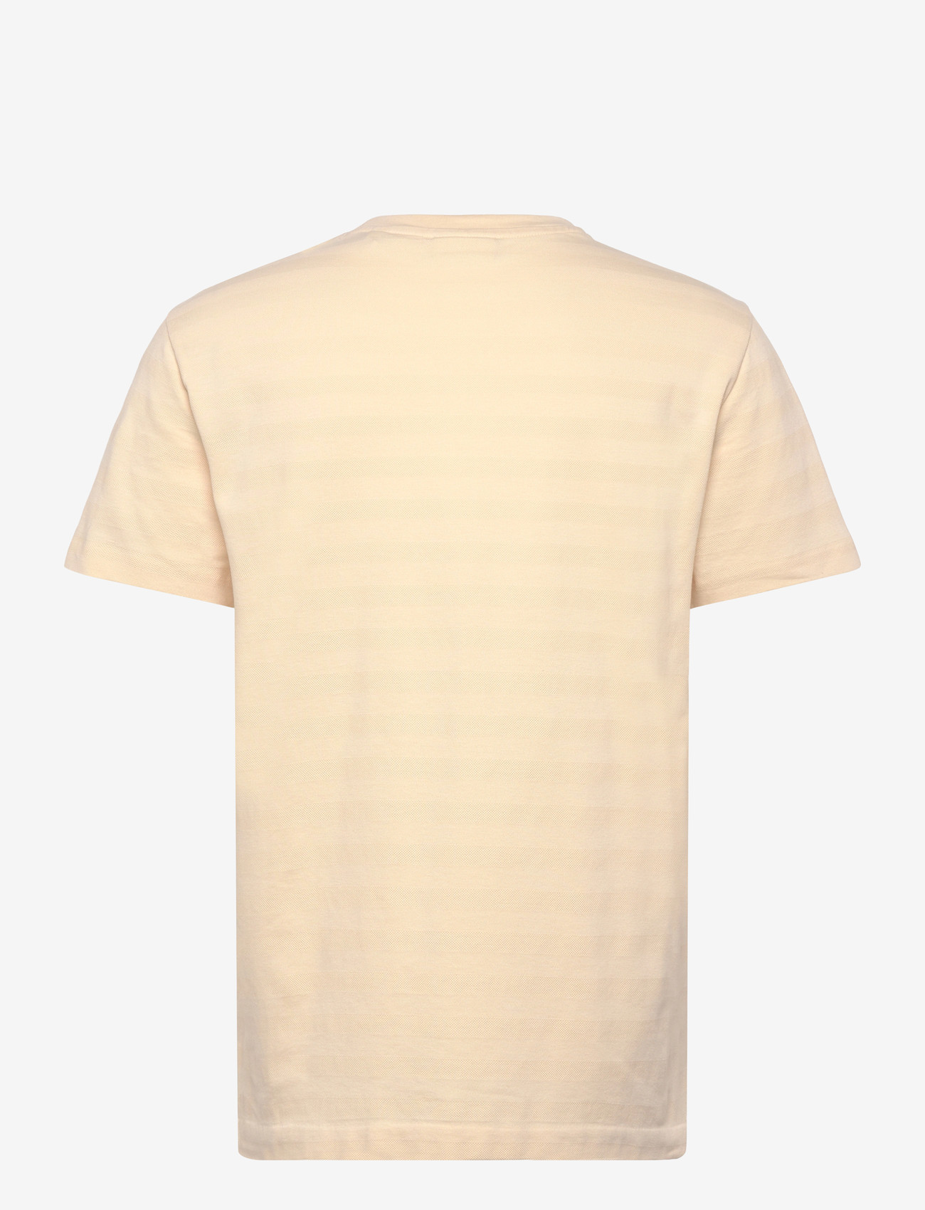 Gant - TEXTURE STRIPE SS TSHIRT - kurzärmelig - creamed white - 2