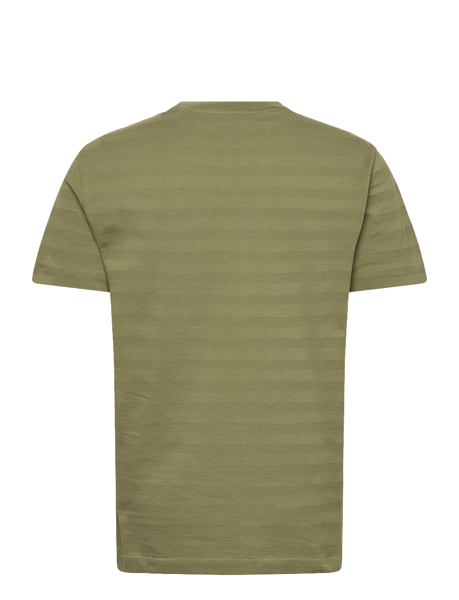Gant - TEXTURE STRIPE SS TSHIRT - kurzärmelig - dry herb green - 2