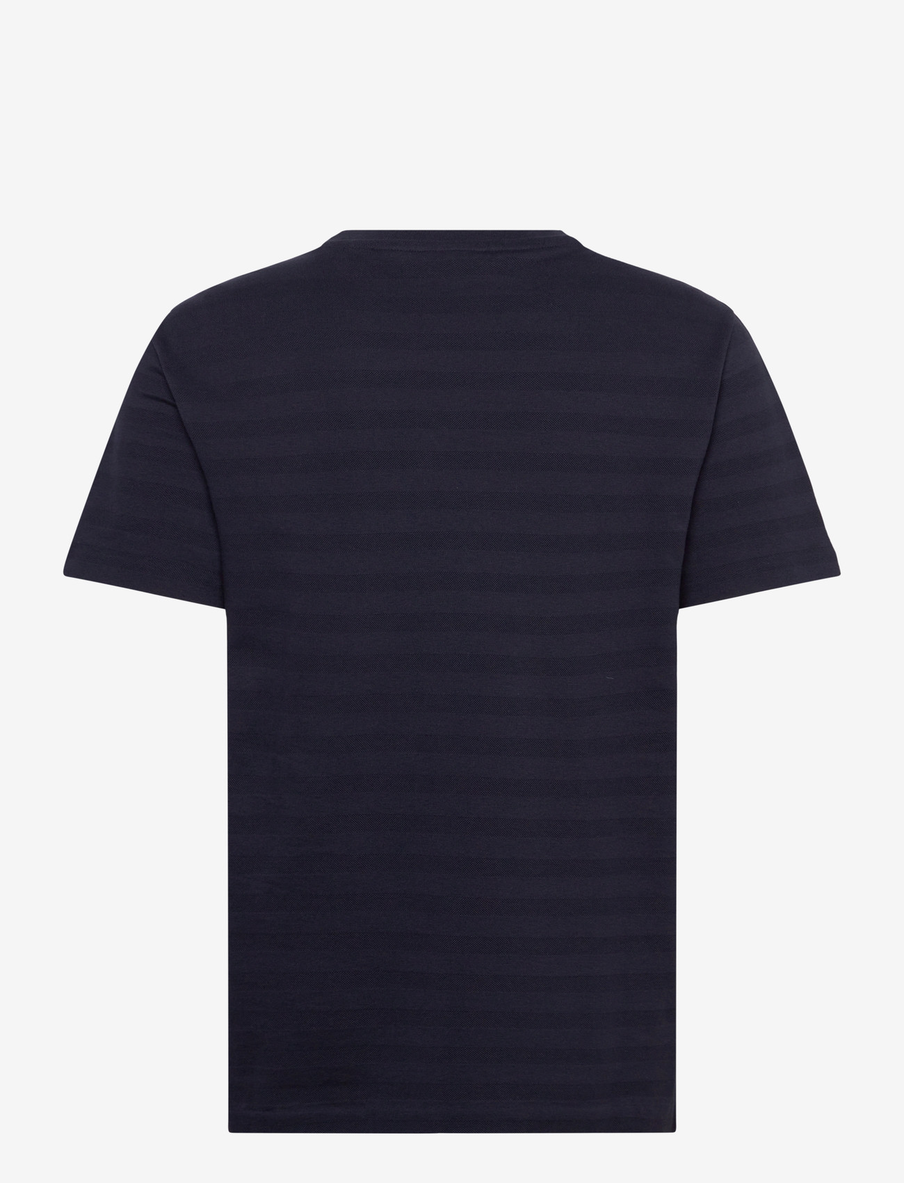 Gant - TEXTURE STRIPE SS TSHIRT - kurzärmelig - evening blue - 2