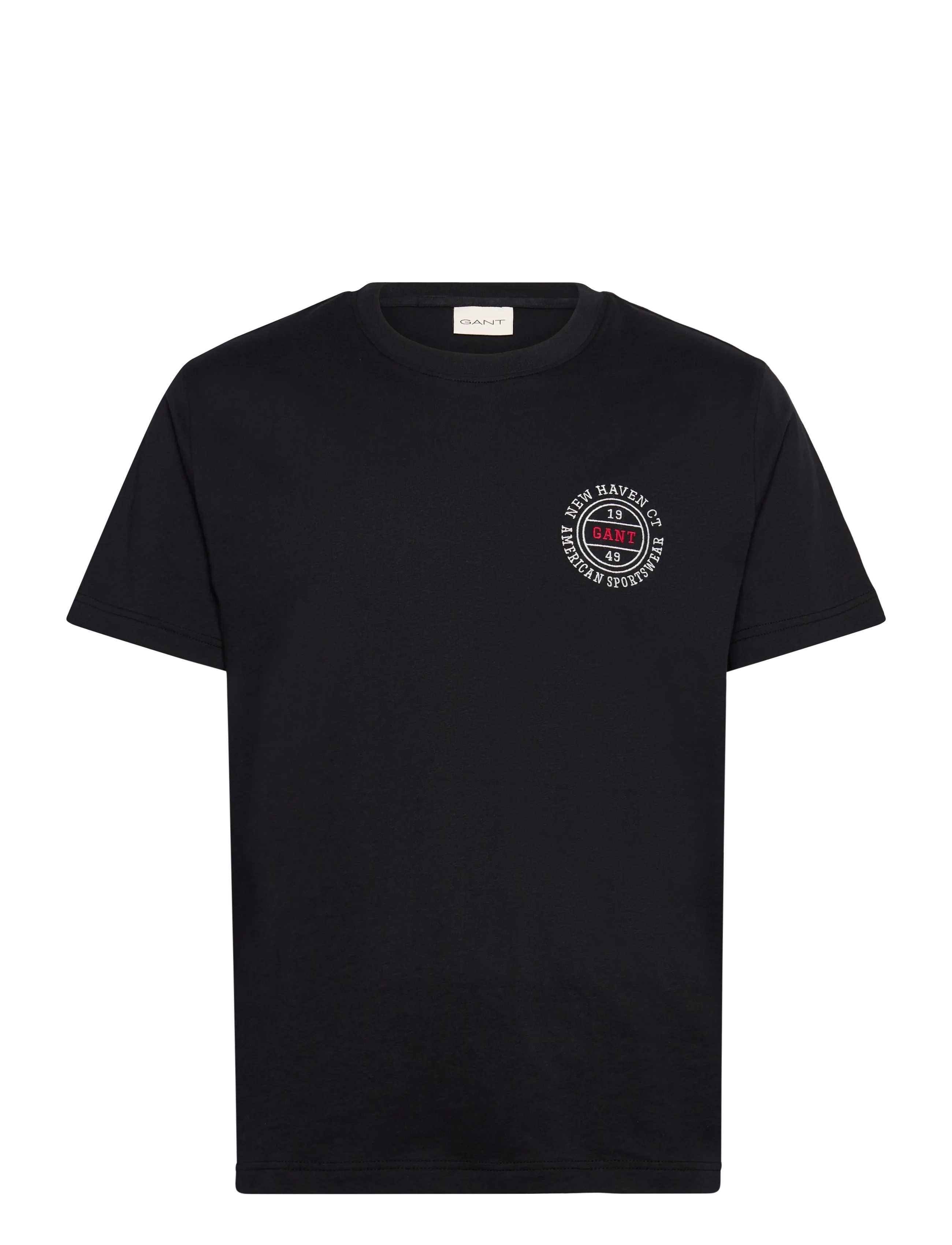 GANT GRAPHIC SS TSHIRT - Bolir - BLACK / black