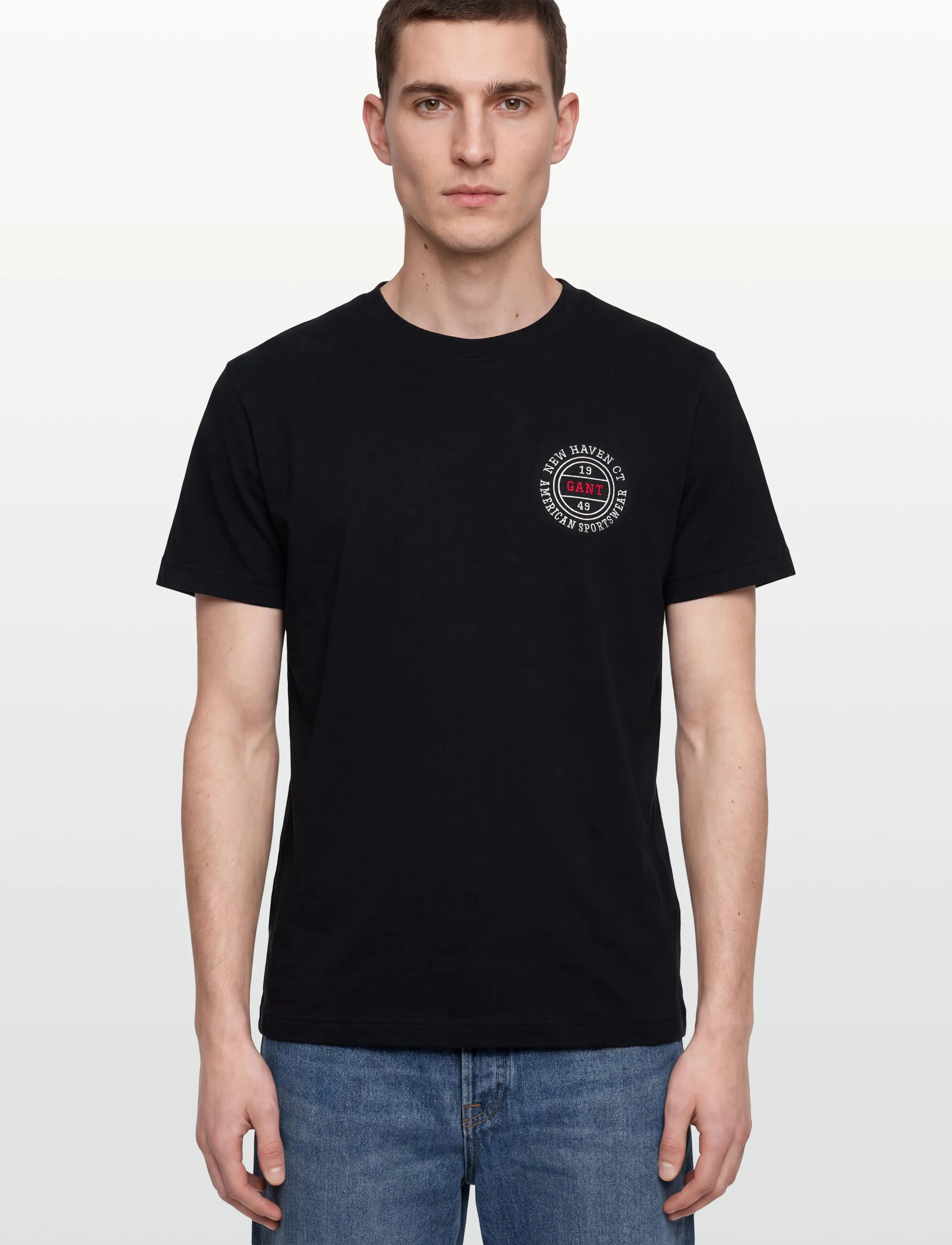 Gant - GRAPHIC SS TSHIRT - kurzärmelig - black - 3