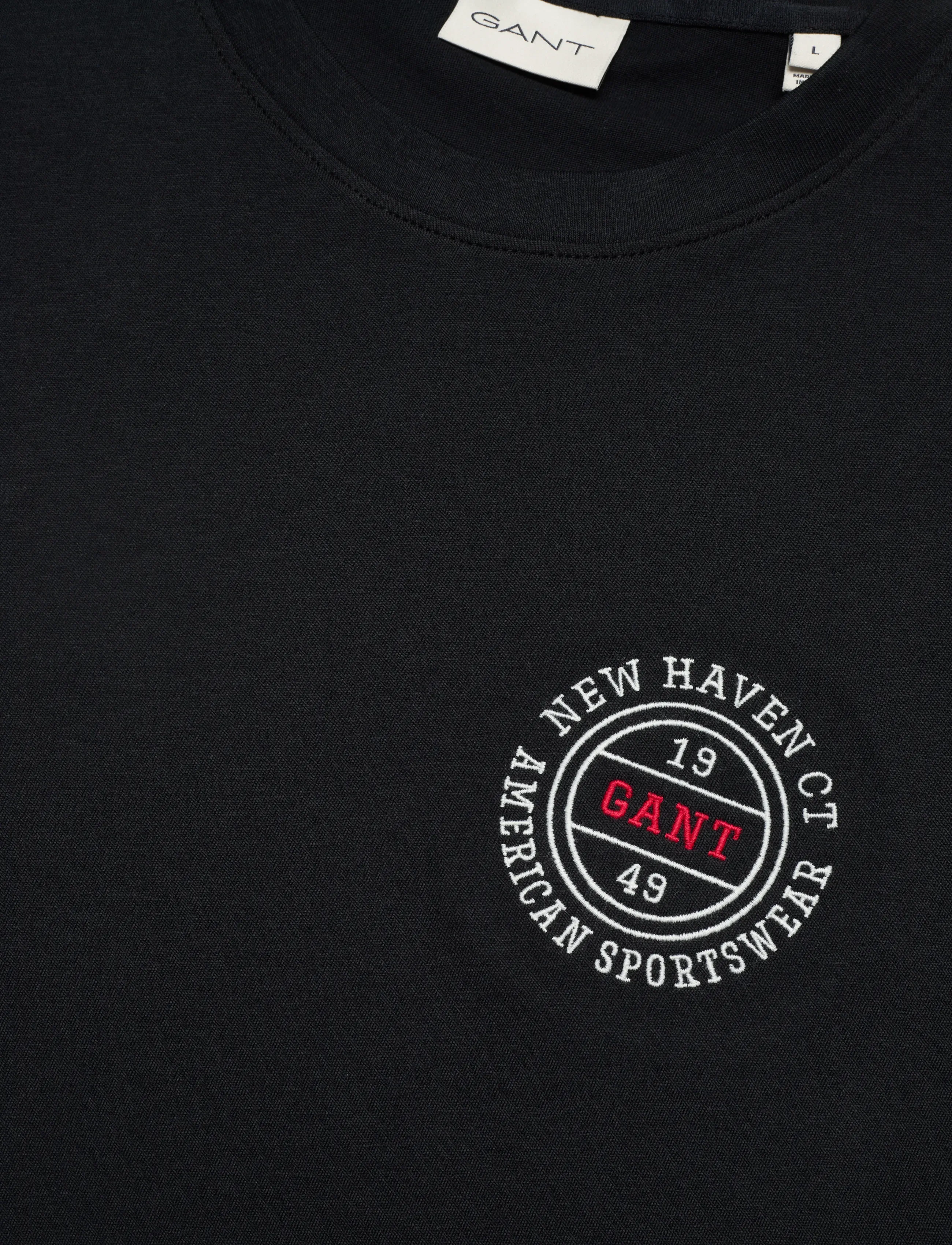 Gant - GRAPHIC SS TSHIRT - kurzärmelig - black - 5