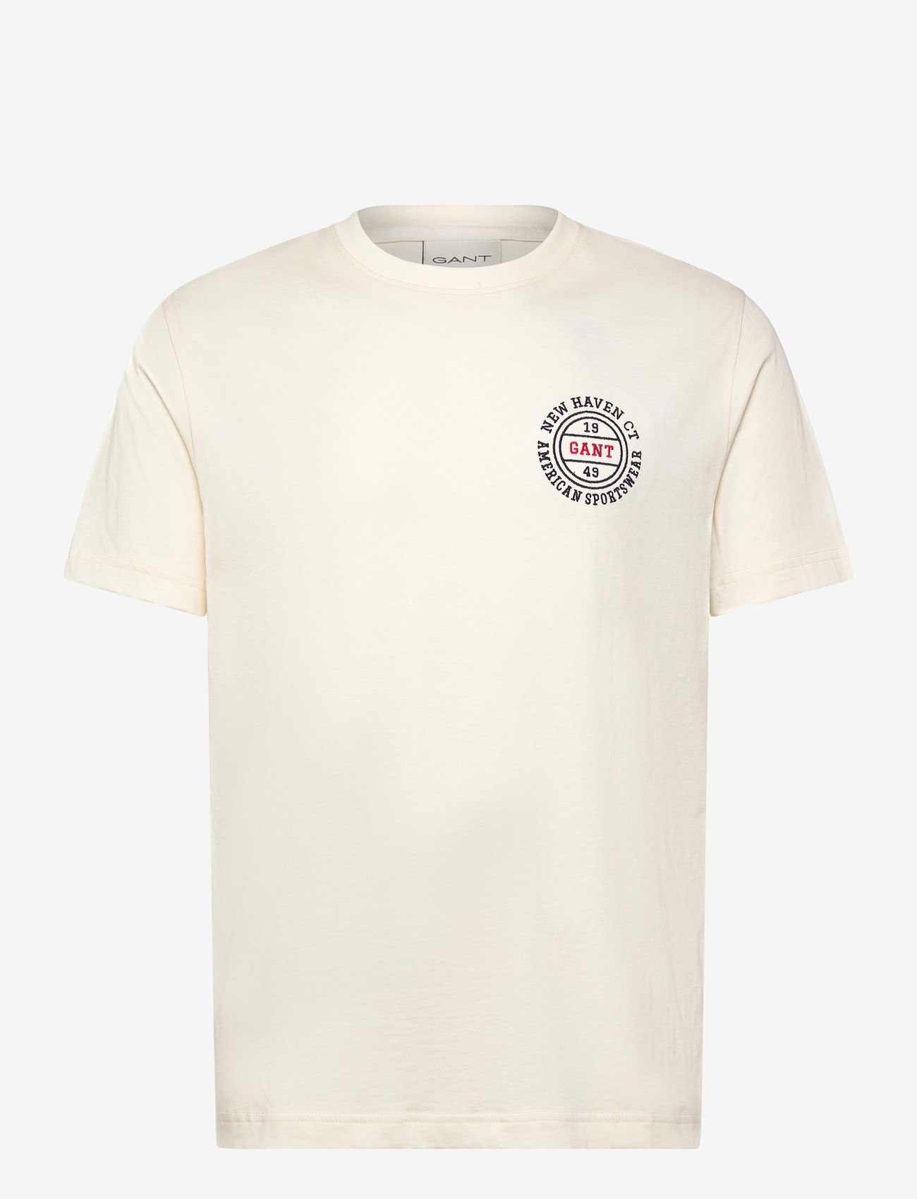GANT - GRAPHIC SS TSHIRT - t-shirts - cream - 0