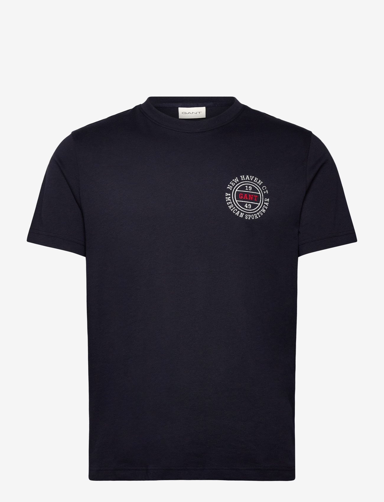 Gant - GRAPHIC SS TSHIRT - kurzärmelig - evening blue - 1