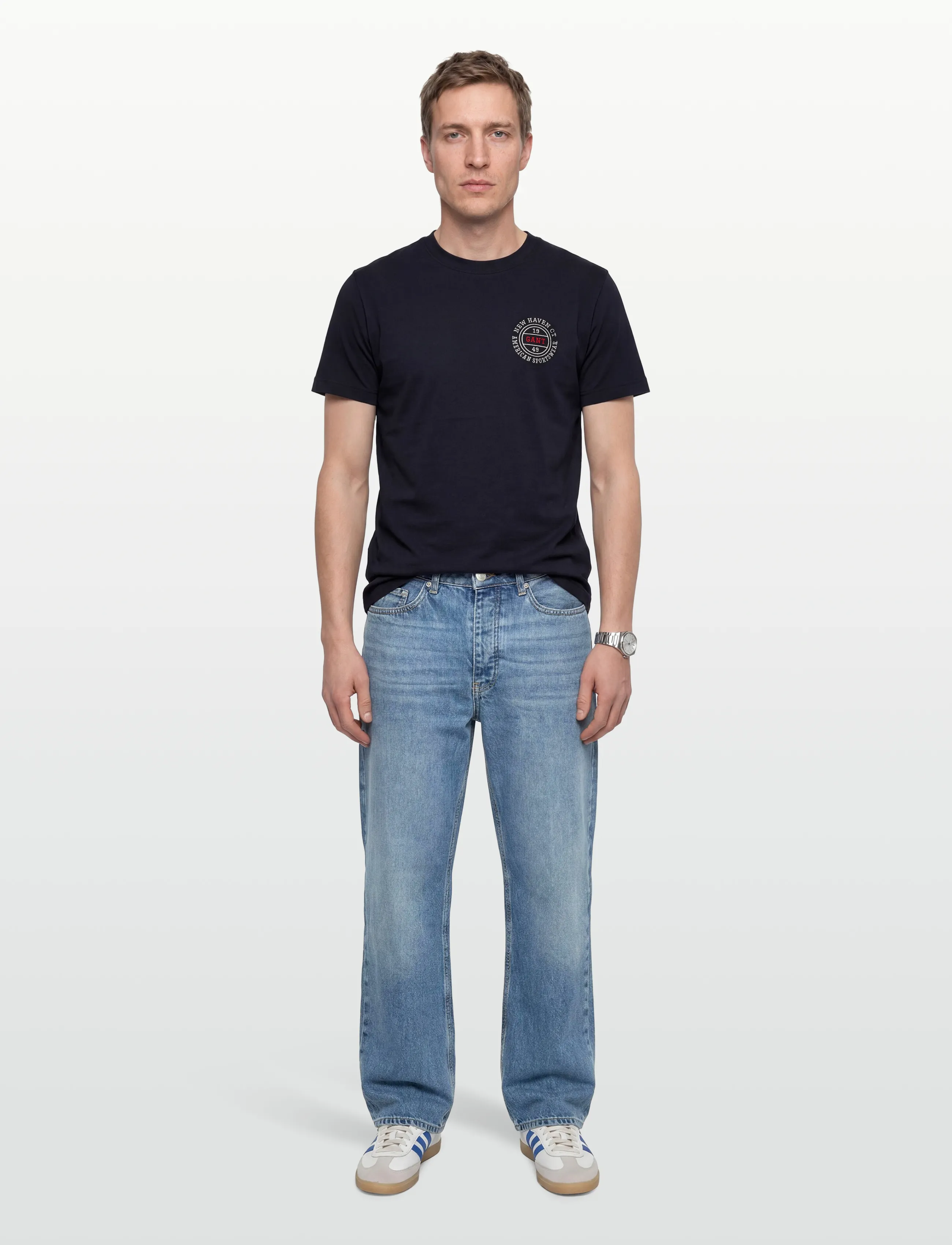 Gant GRAPHIC SS TSHIRT - Deals - EVENING BLUE / navy