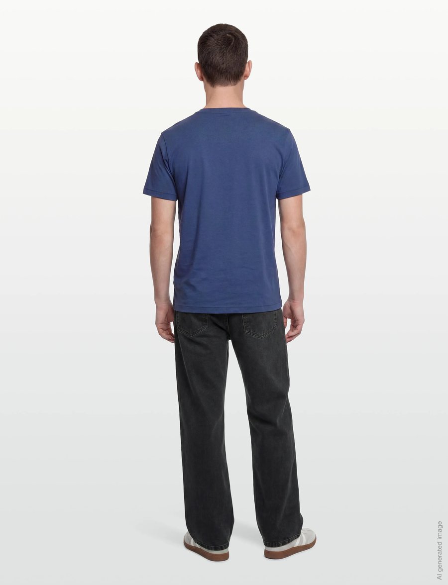 Gant - GRAPHIC SS TSHIRT - kurzärmelig - vintage blue - 4