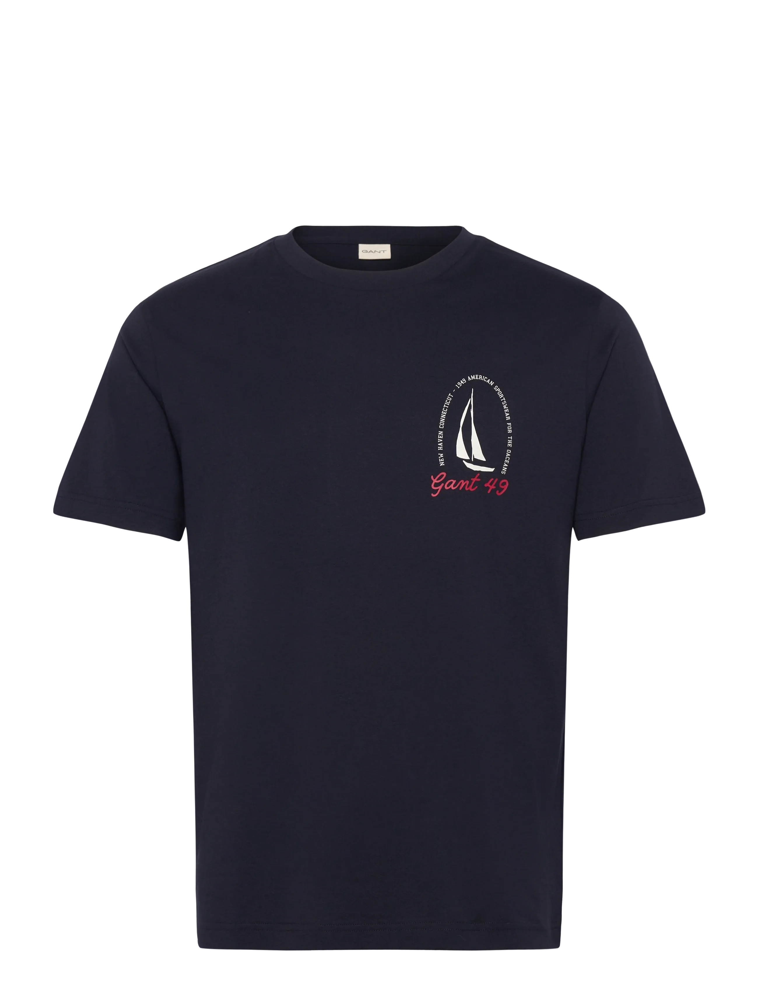 Gant GRAPHIC SS TSHIRT - T-shirts - EVENING BLUE / navy