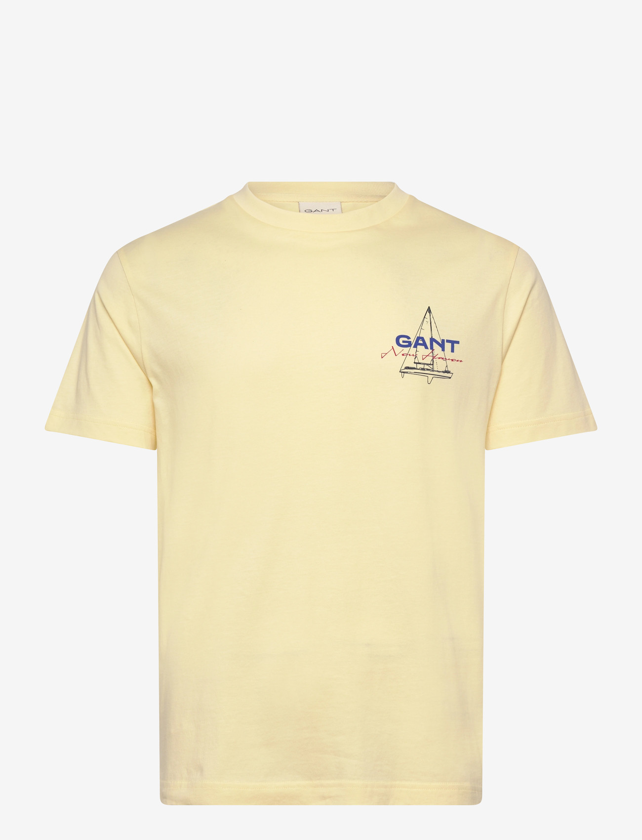 GANT - GRAPHIC SS TSHIRT - lühikeste varrukatega t-särgid - vanilla yellow - 1