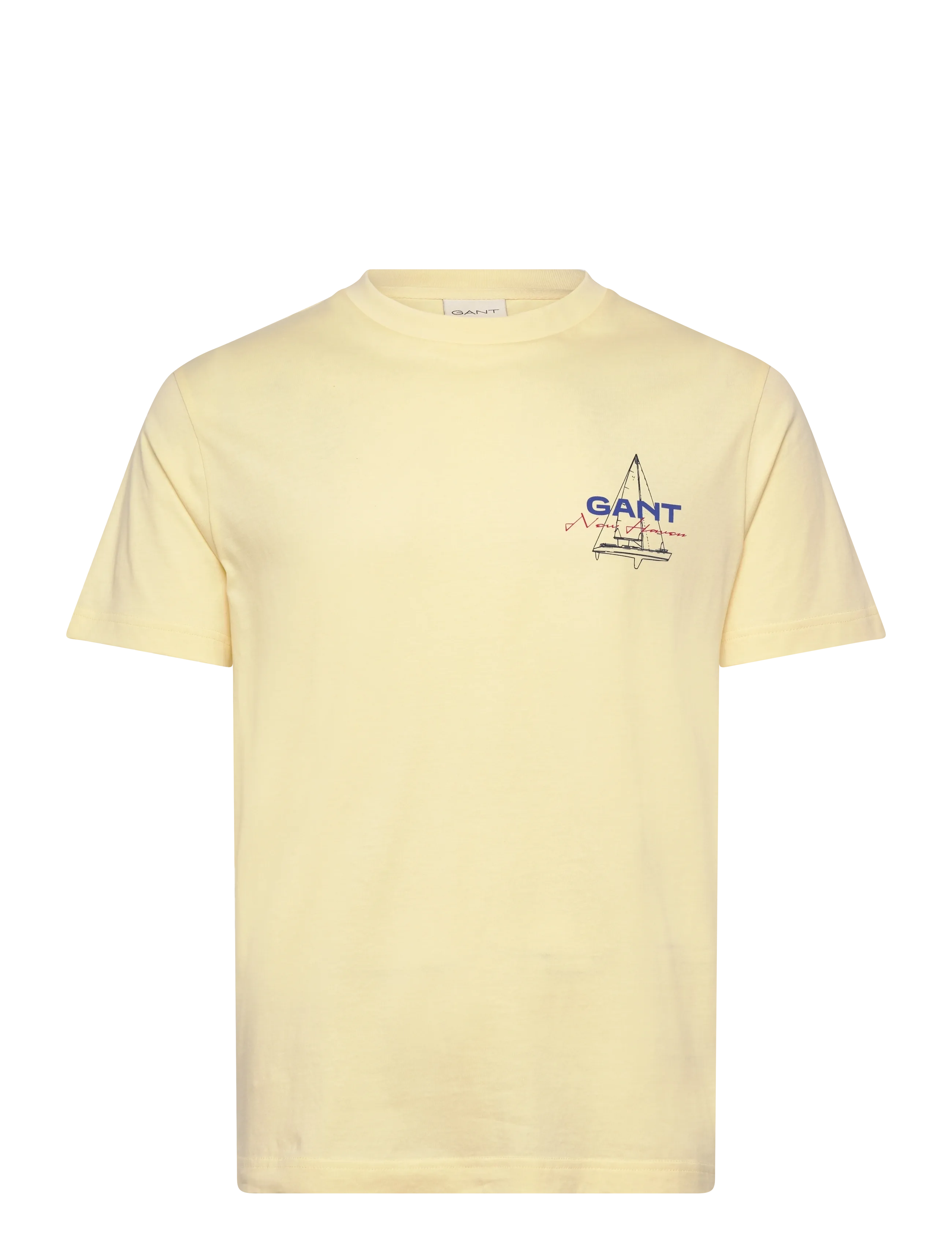 Gant GRAPHIC SS TSHIRT - T-shirts - VANILLA YELLOW / yellow