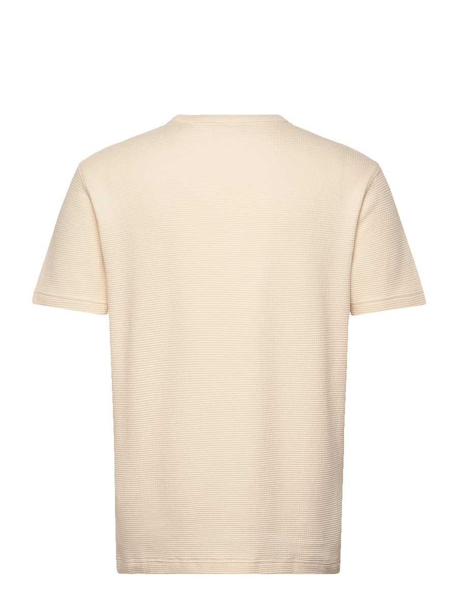 Gant - WASHED WAFFLE SS TSHIRT - kurzärmelig - creamed white - 2