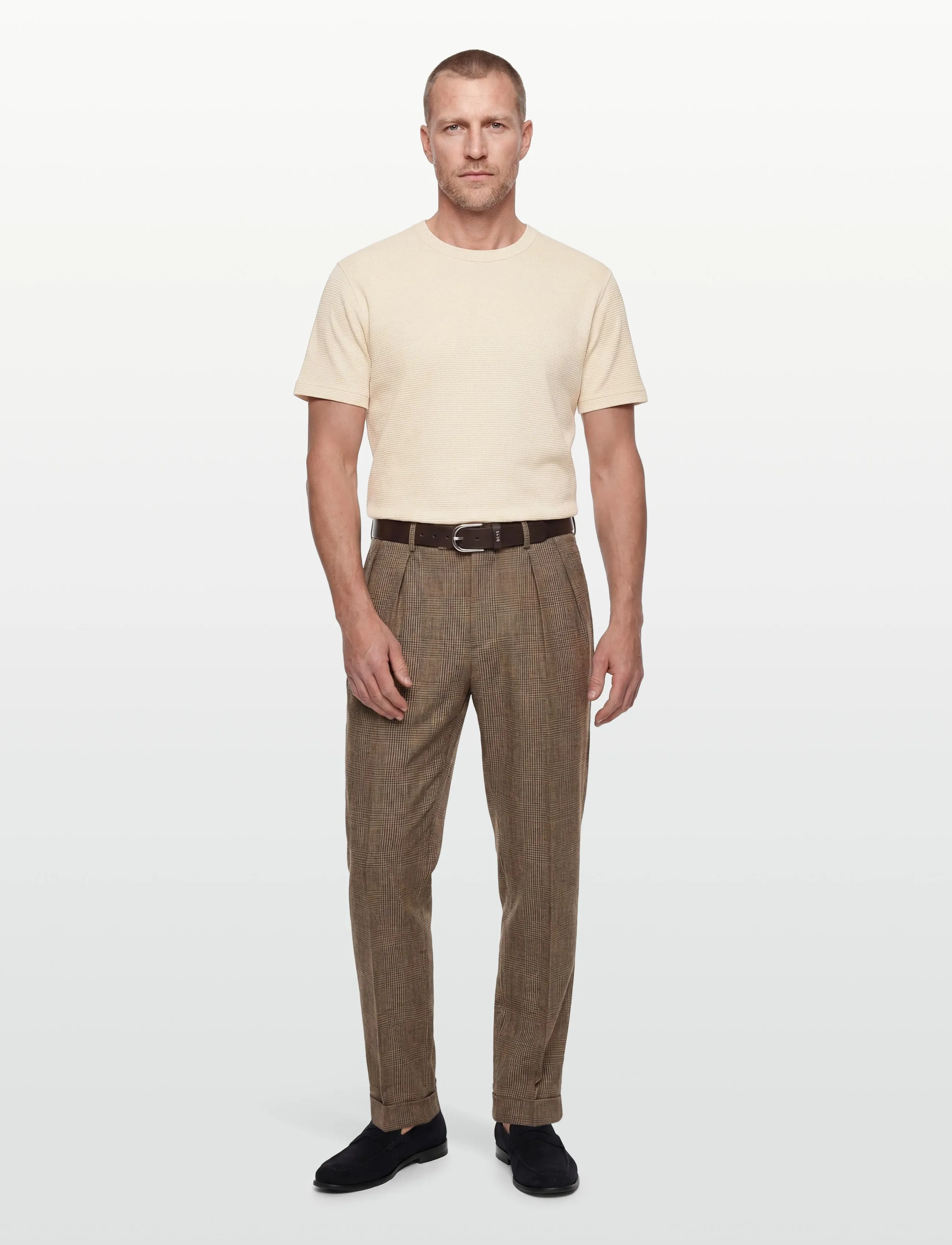 GANT WASHED WAFFLE SS TSHIRT - Autumn deals - CREAMED WHITE / cream
