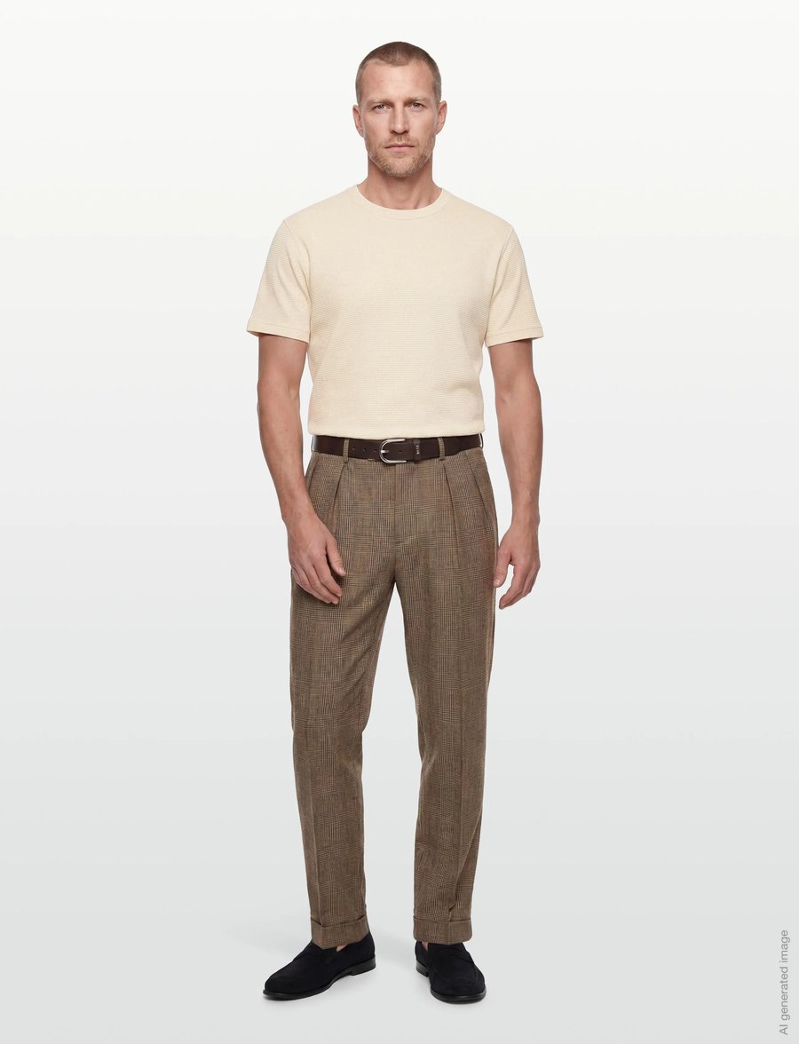 Gant - WASHED WAFFLE SS TSHIRT - kurzärmelig - creamed white - 0