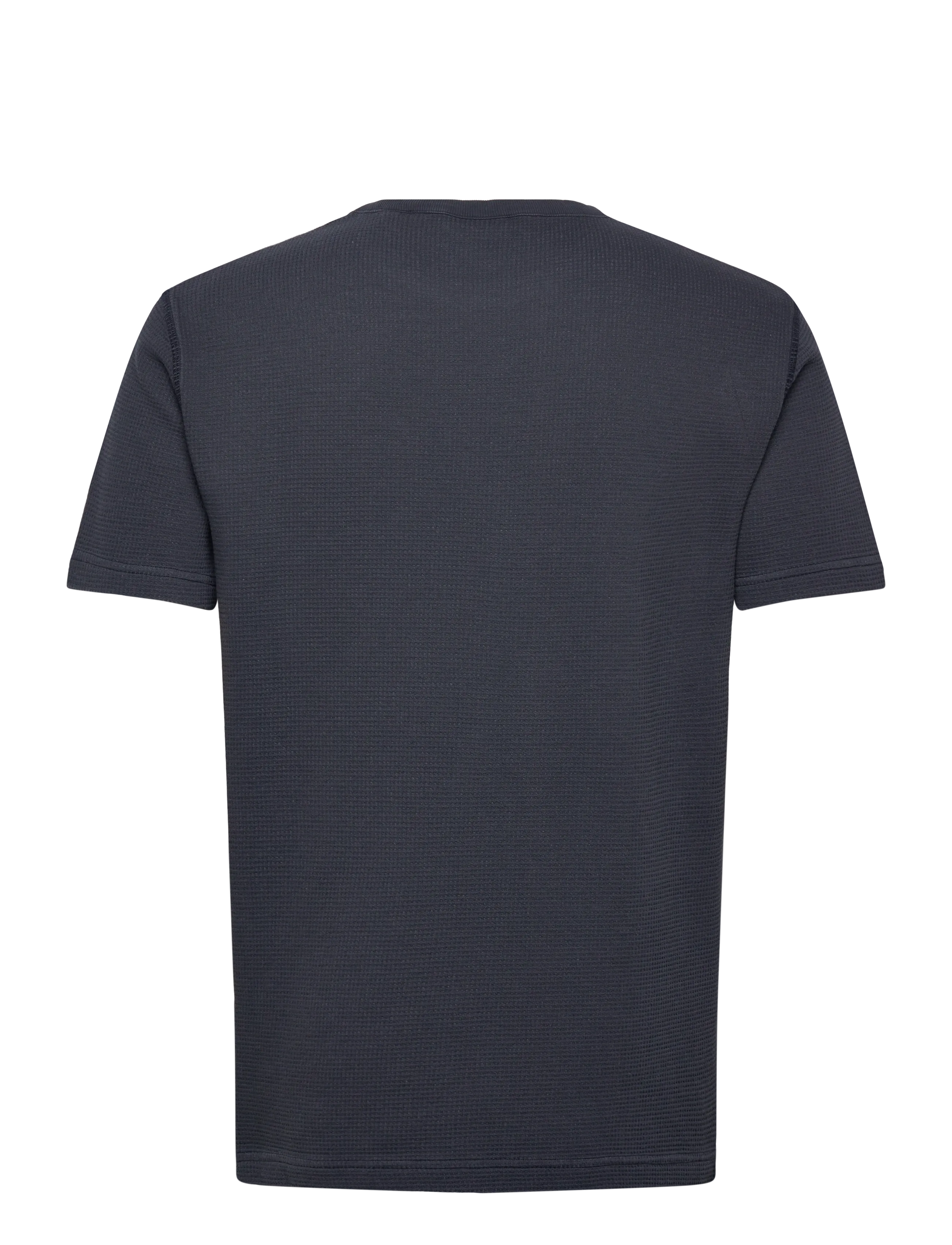 Gant - WASHED WAFFLE SS TSHIRT - kortärmade t-shirts - evening blue - 2