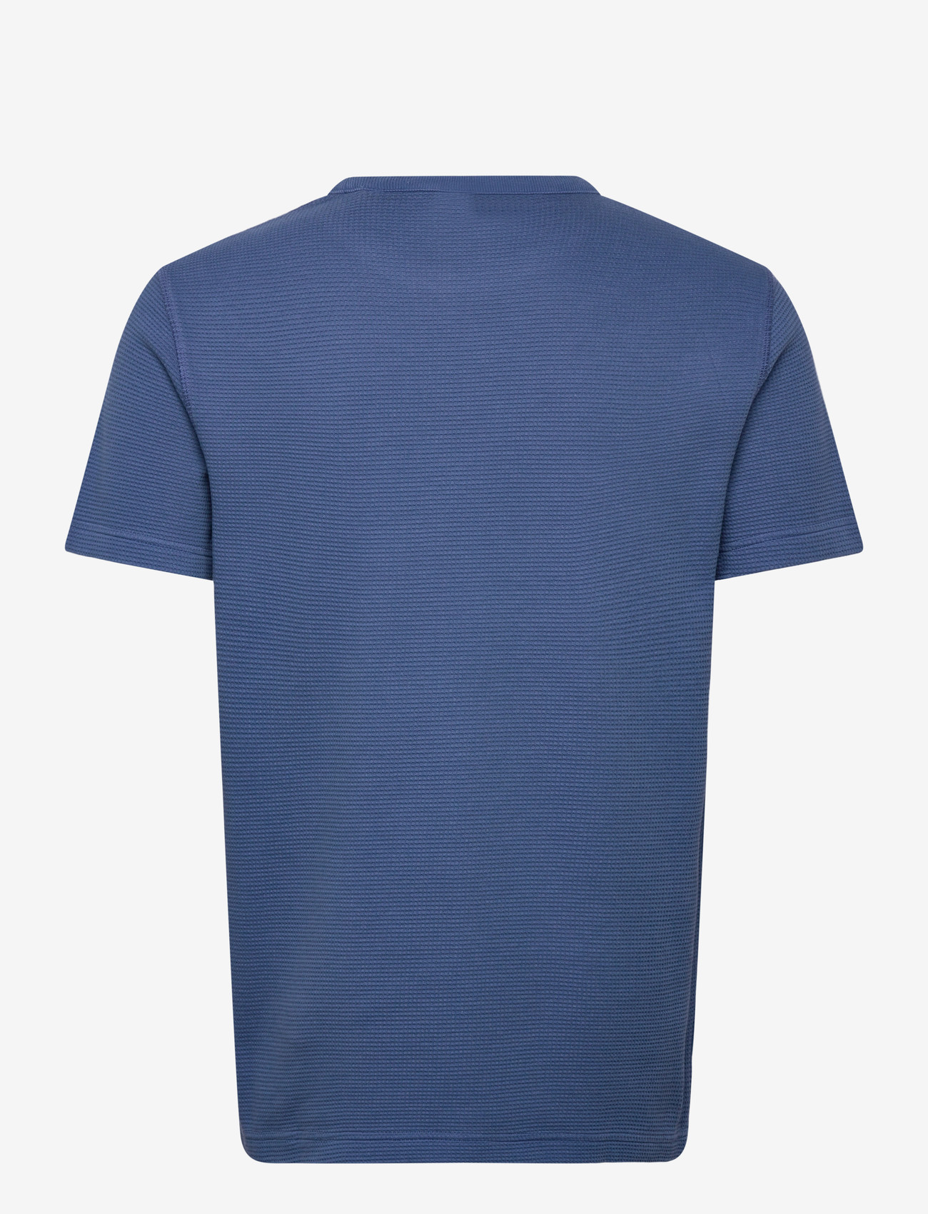 Gant - WASHED WAFFLE SS TSHIRT - kortærmede t-shirts - vintage blue - 2