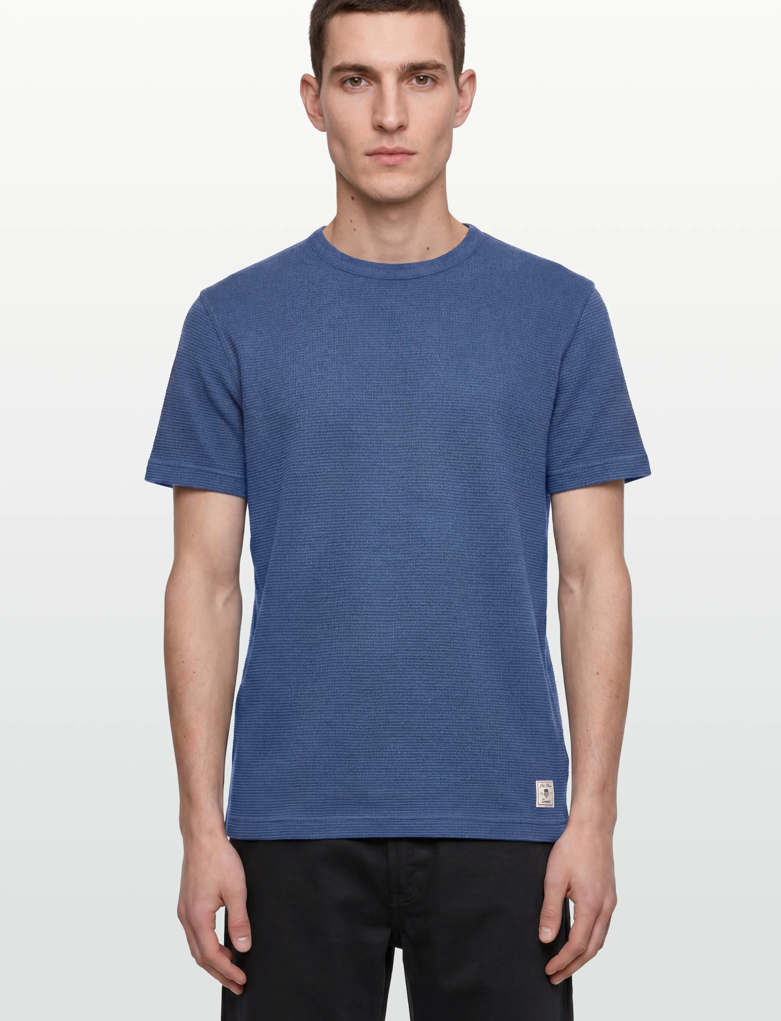 Gant - WASHED WAFFLE SS TSHIRT - lühikeste varrukatega t-särgid - vintage blue - 3