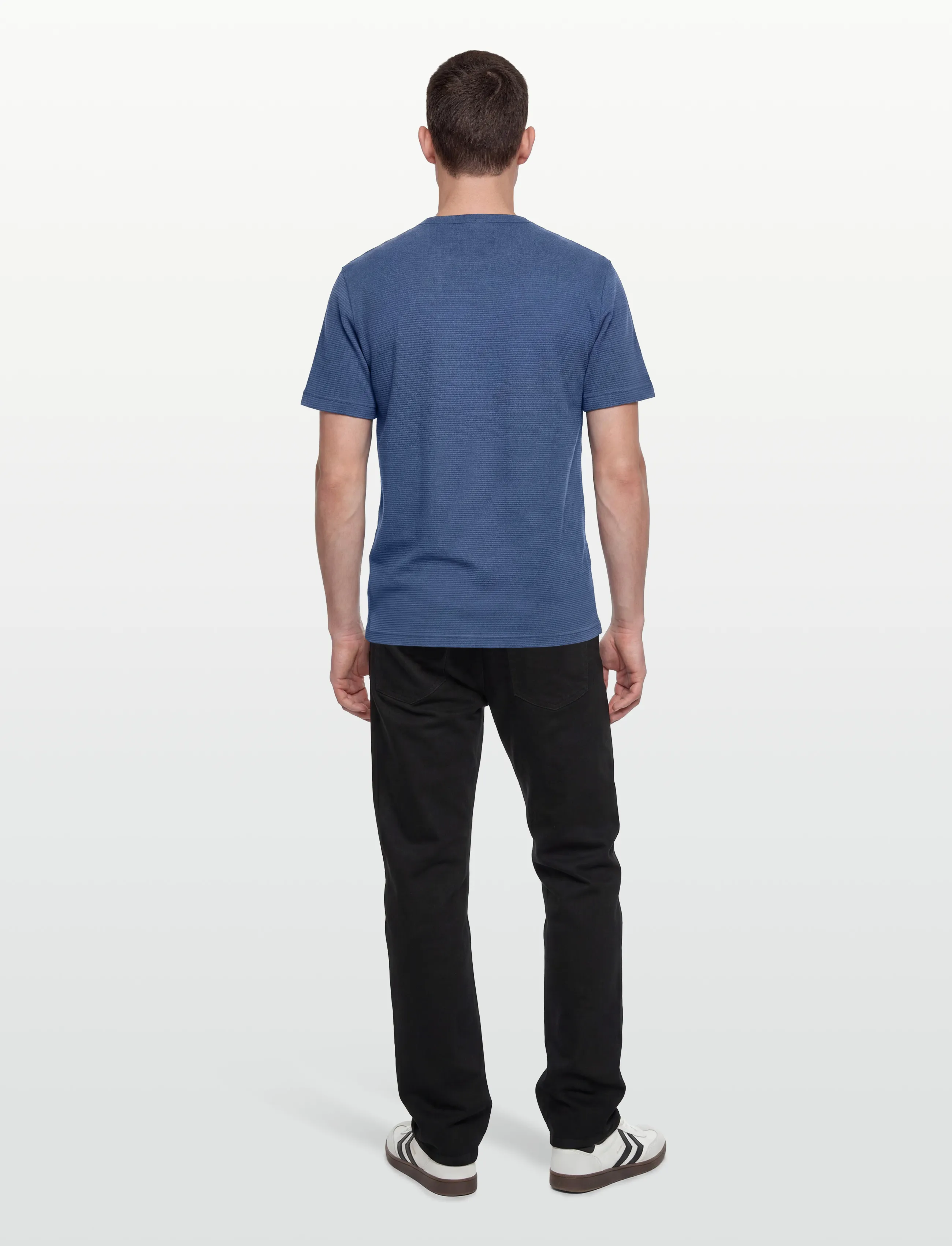 Gant - WASHED WAFFLE SS TSHIRT - lühikeste varrukatega t-särgid - vintage blue - 4
