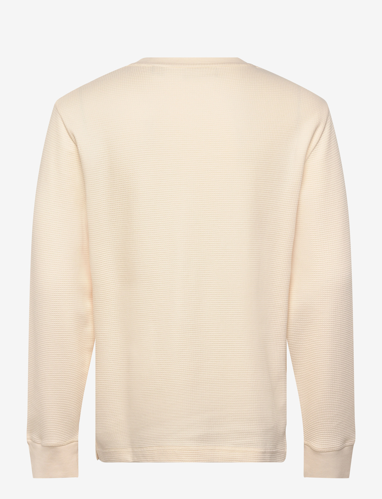 Gant - WASHED WAFFLE HENLEY - langærmede t-shirts - creamed white - 2