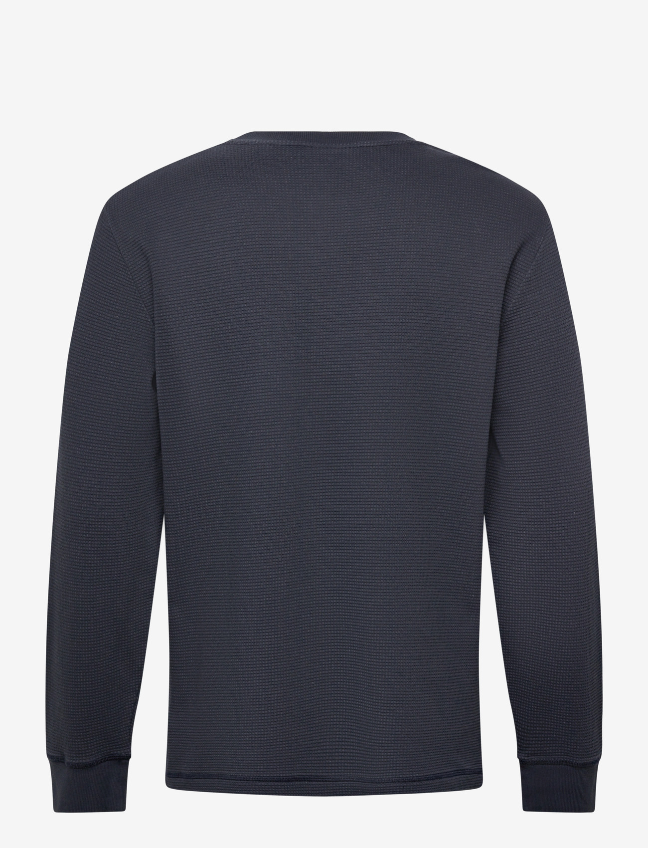 Gant - WASHED WAFFLE HENLEY - langærmede t-shirts - evening blue - 2