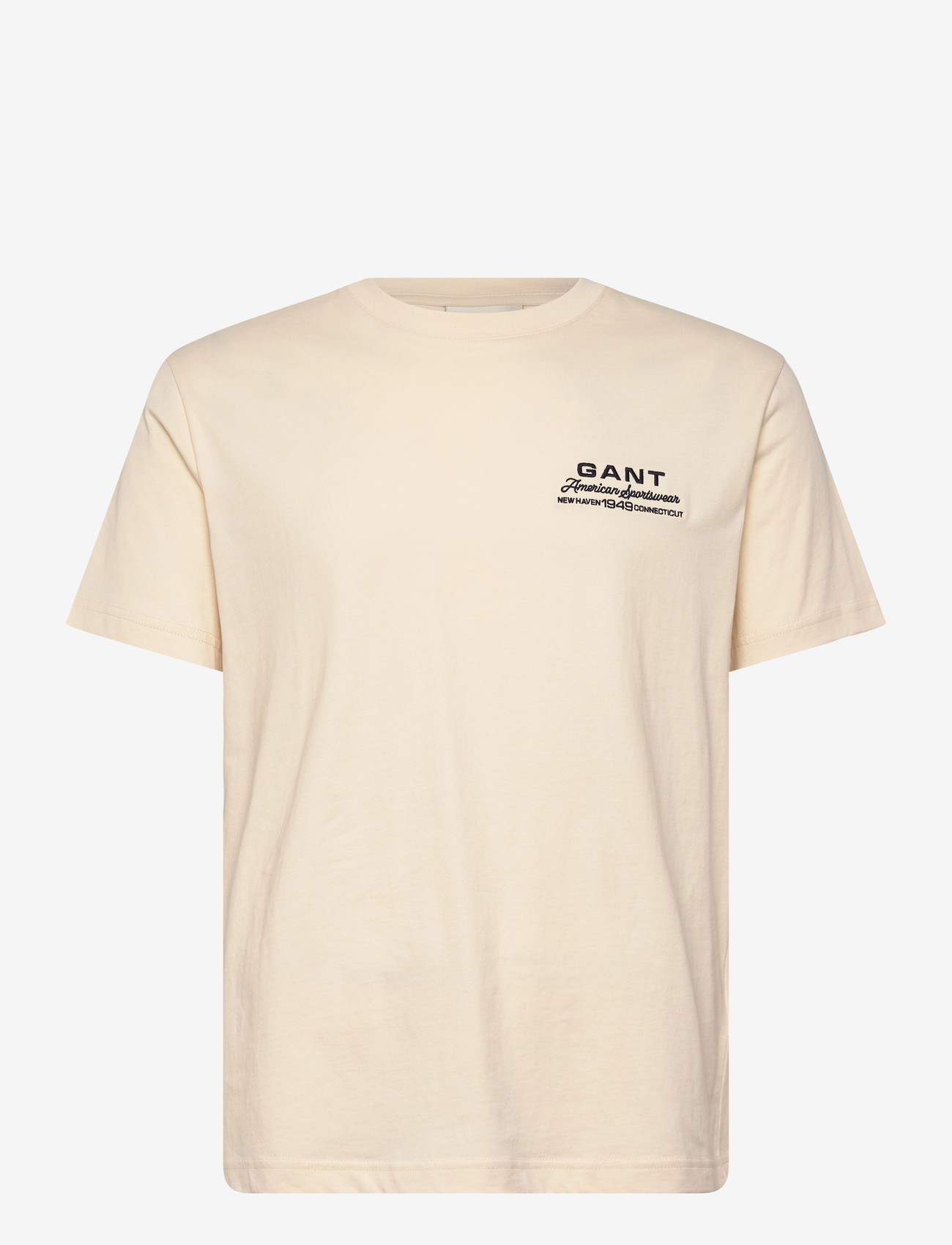Gant - SMALL GRAPHIC SS TSHIRT - lühikeste varrukatega t-särgid - creamed white - 1