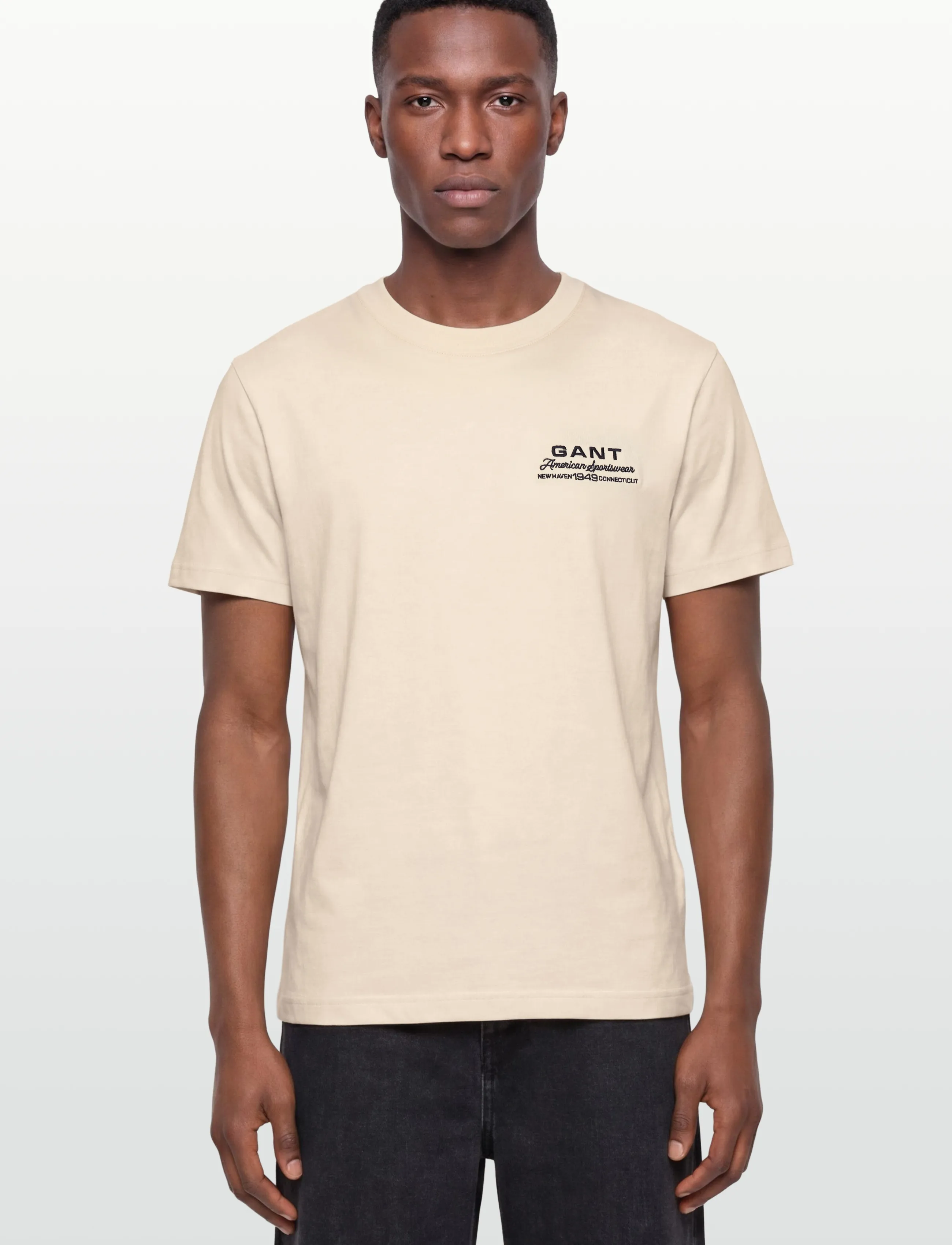Gant - SMALL GRAPHIC SS TSHIRT - kurzärmelig - creamed white - 3