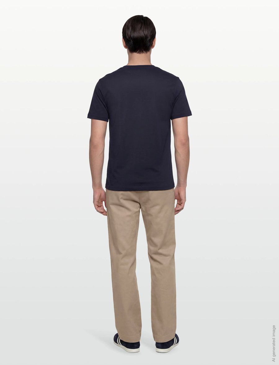 Gant - SMALL GRAPHIC SS TSHIRT - kurzärmelig - evening blue - 4