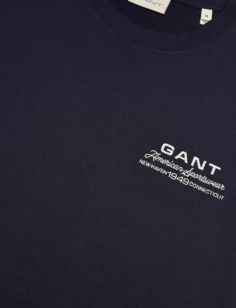 Gant - SMALL GRAPHIC SS TSHIRT - kurzärmelig - evening blue - 5