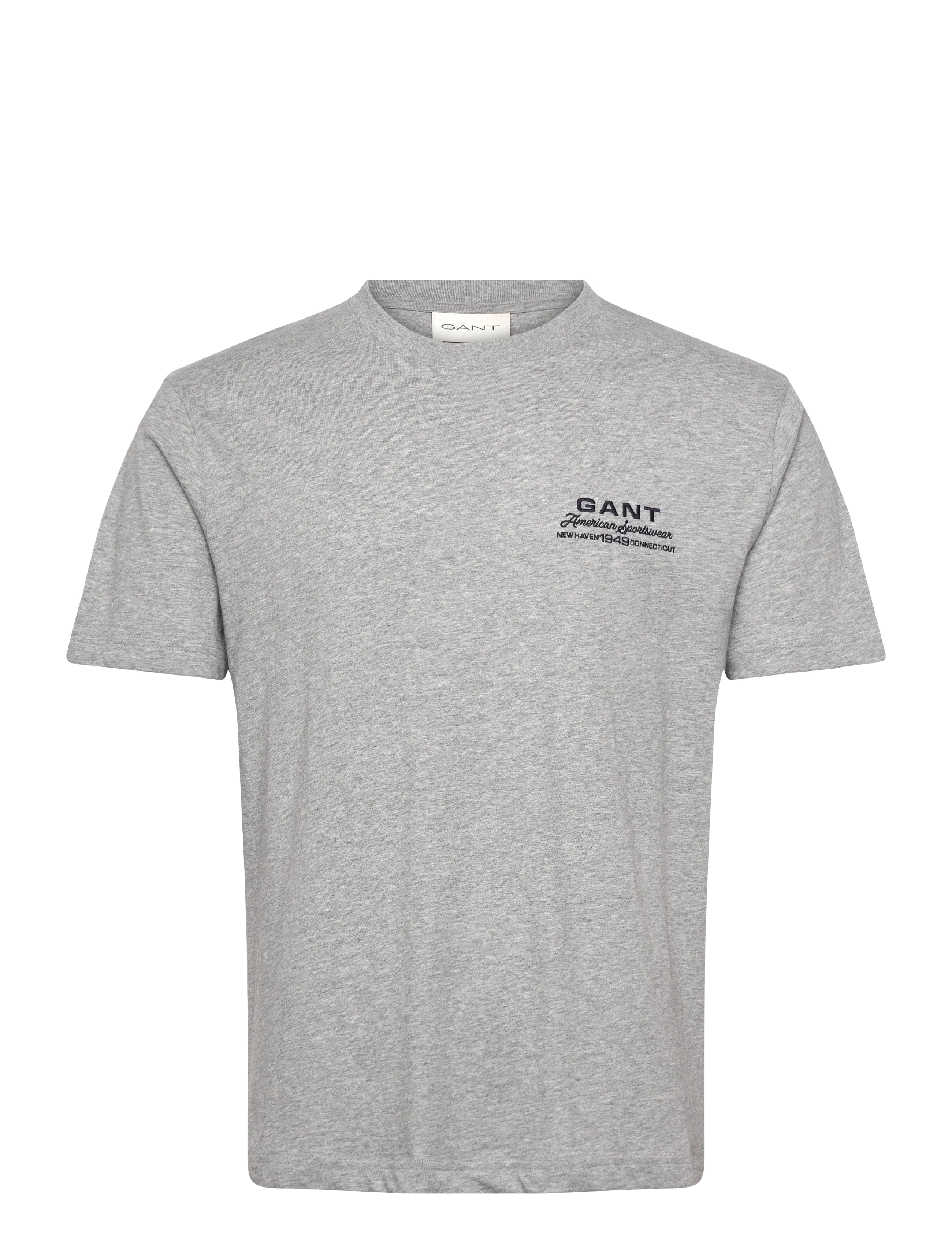 GANT SMALL GRAPHIC SS TSHIRT - T-Shirts - GREY MELANGE / grey
