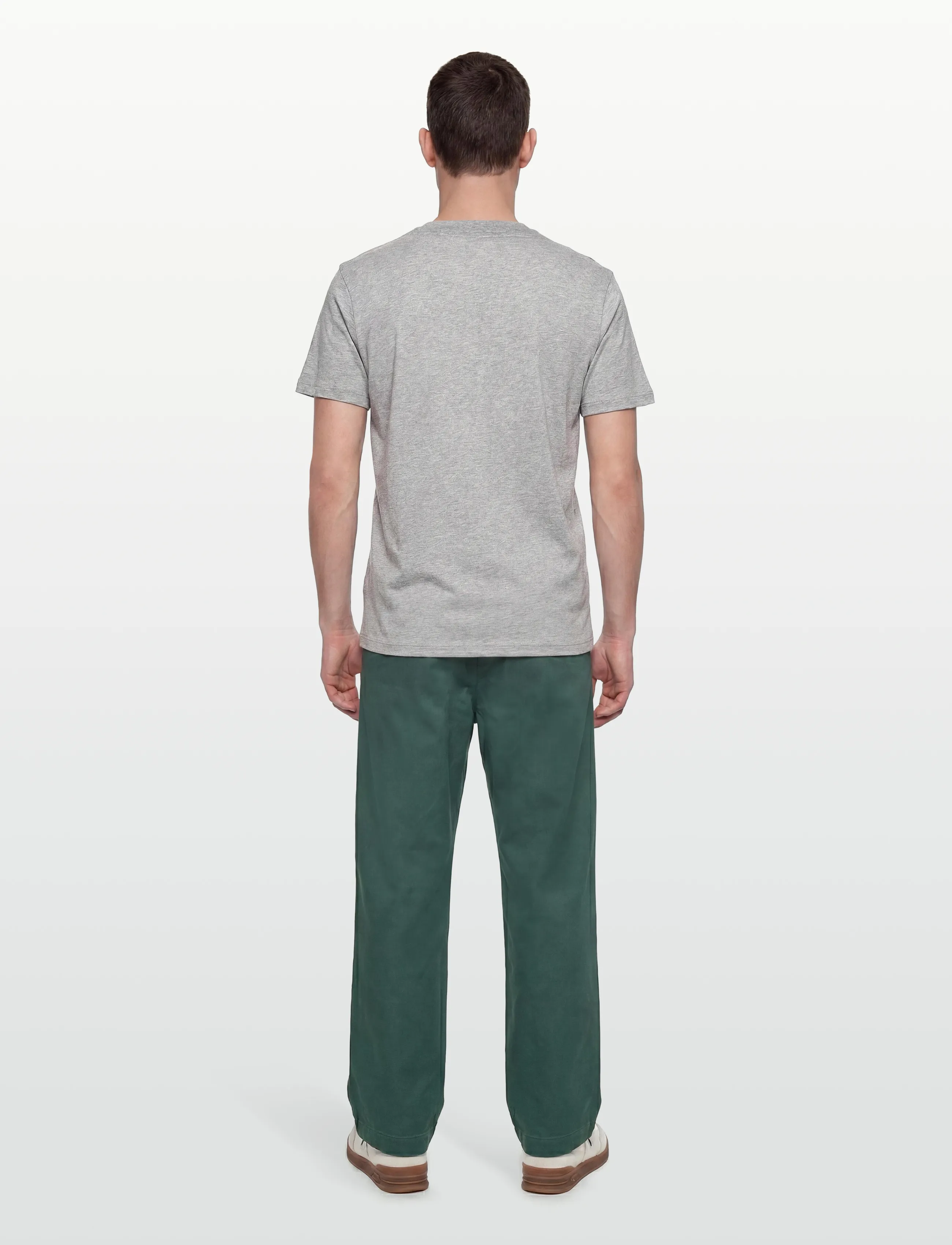 Gant - SMALL GRAPHIC SS TSHIRT - lühikeste varrukatega t-särgid - grey melange - 4