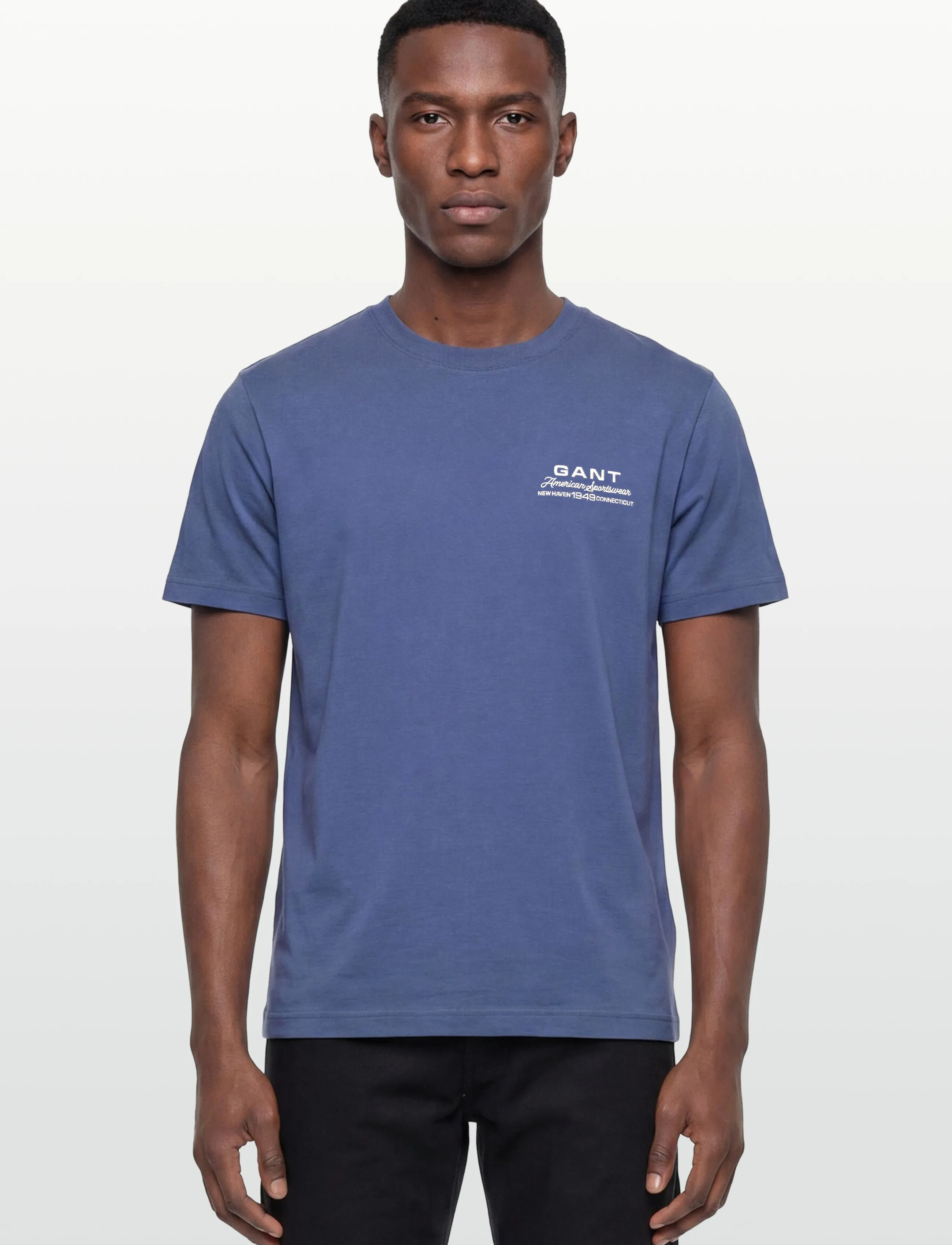 Gant - SMALL GRAPHIC SS TSHIRT - kurzärmelig - vintage blue - 3