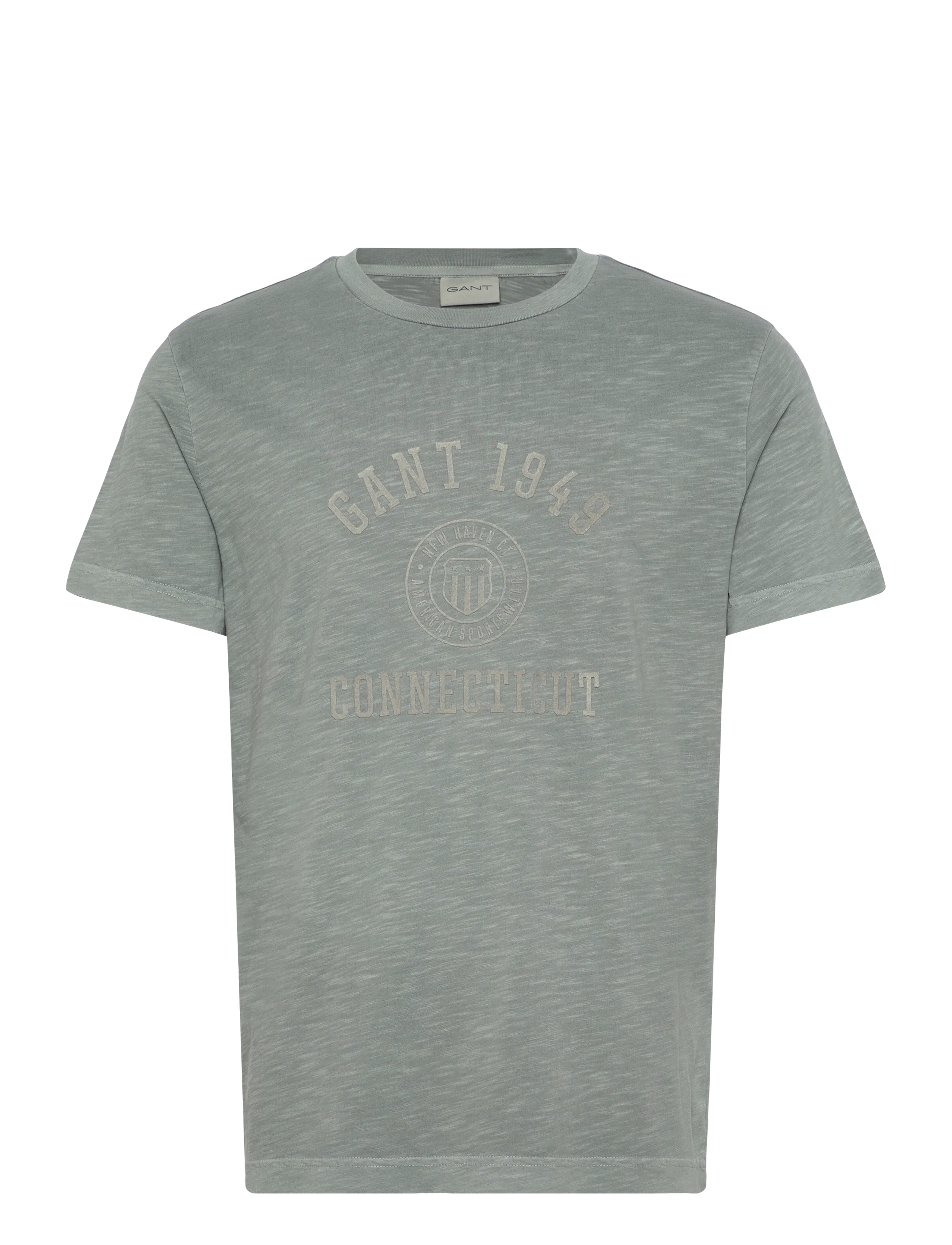 GANT Tonal Print Ss Tshirt Grau - M - Herren