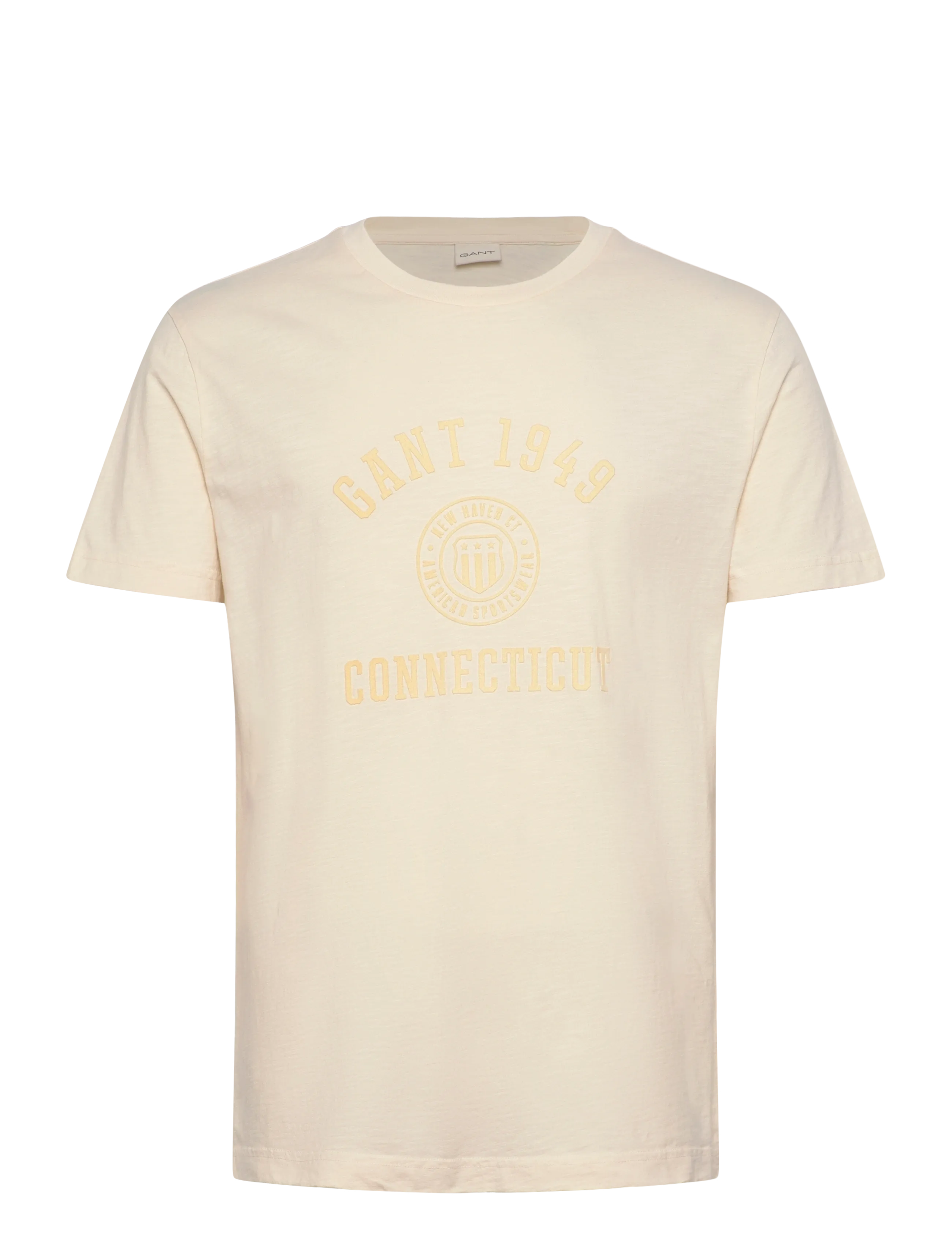GANT TONAL PRINT SS TSHIRT - Vetements - CREAM / cream
