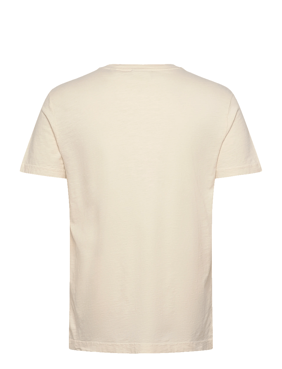 Gant - TONAL PRINT SS TSHIRT - kurzärmelig - cream - 1
