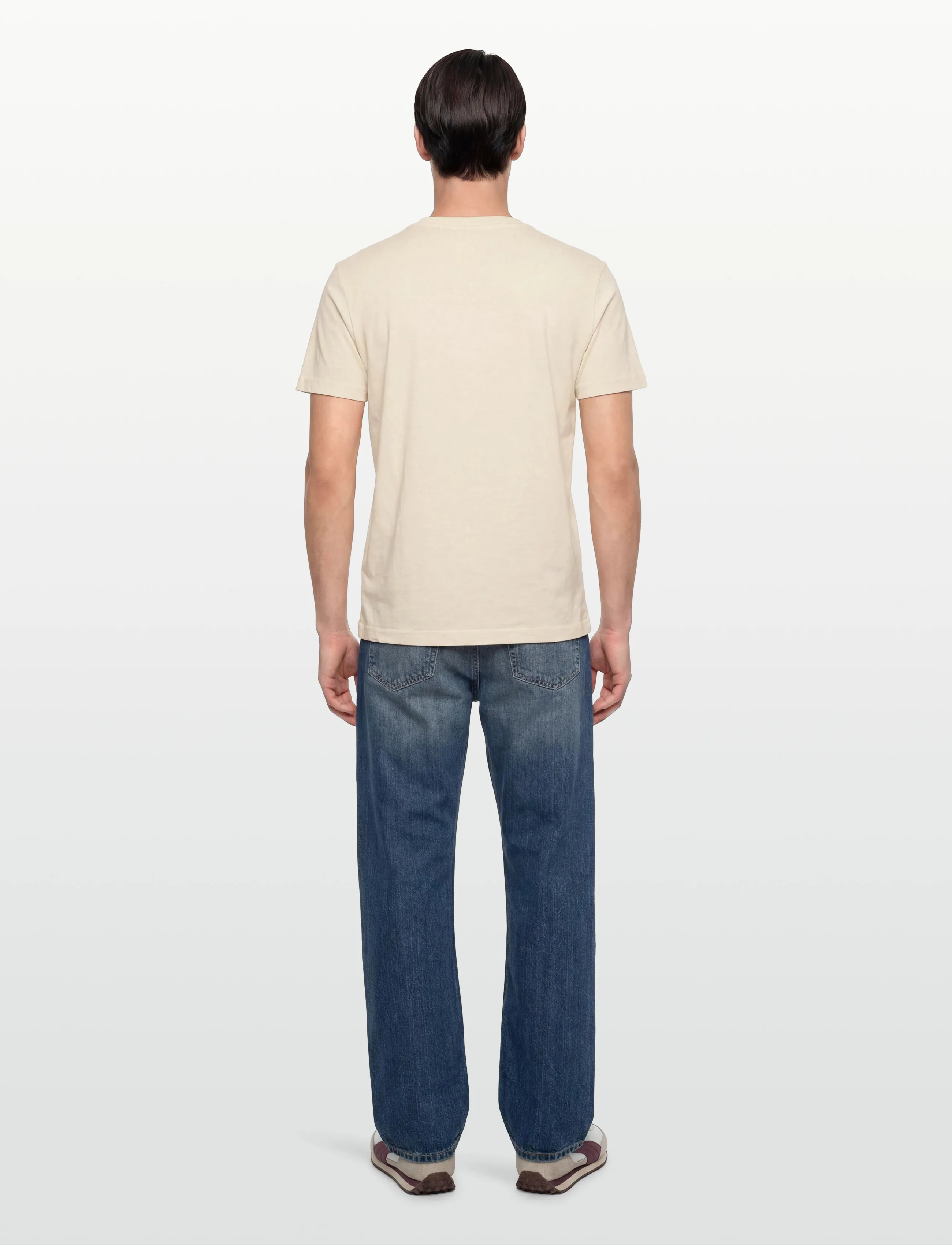 Gant - TONAL PRINT SS TSHIRT - short-sleeved t-shirts - cream - 4