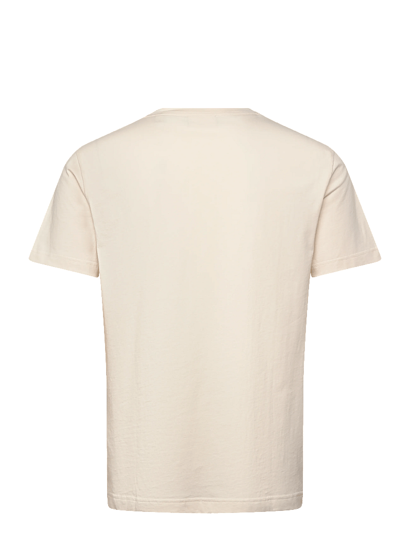 Gant - G BADGE SS TSHIRT - kurzärmelig - cream - 2