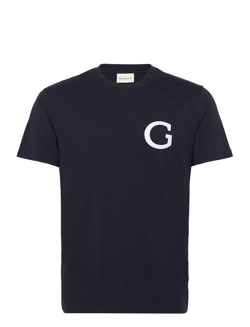 Gant - G BADGE SS TSHIRT - korte mouwen - evening blue - 1