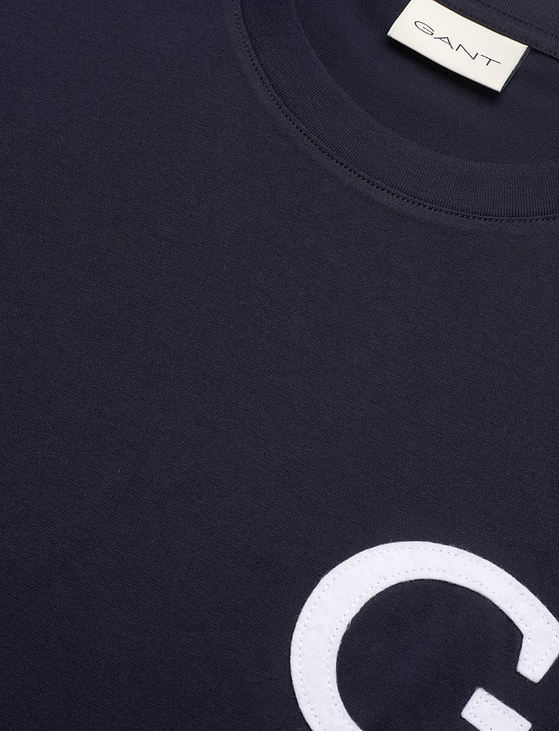 Gant - G BADGE SS TSHIRT - korte mouwen - evening blue - 5