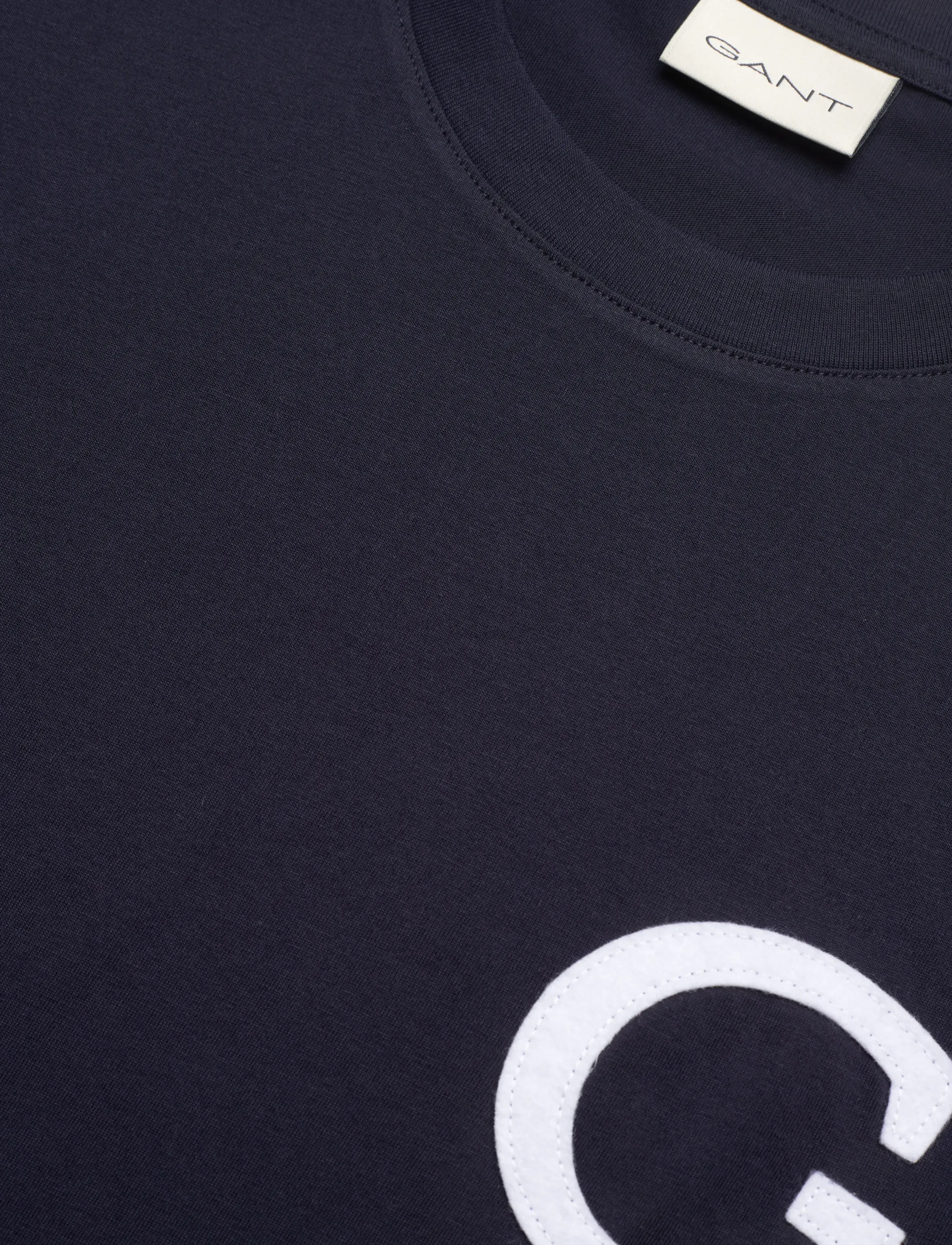 Gant - G BADGE SS TSHIRT - lühikeste varrukatega t-särgid - evening blue - 5