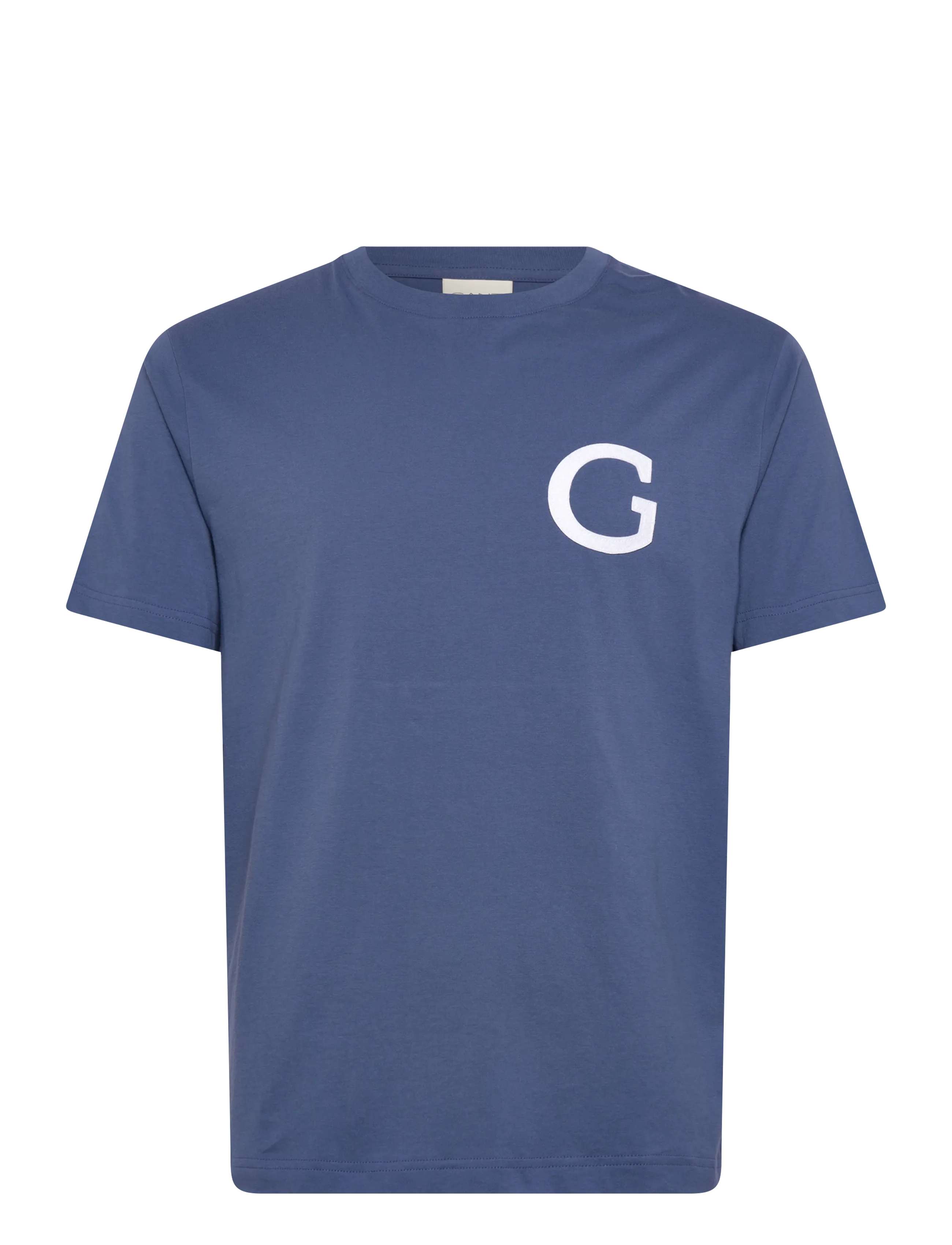 GANT G BADGE SS TSHIRT - T-Shirts - VINTAGE BLUE / blue
