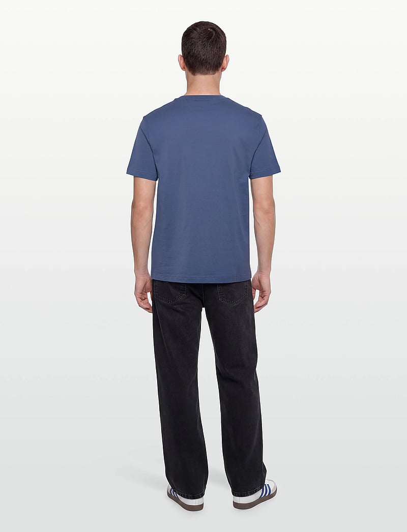 Gant - G BADGE SS TSHIRT - lühikeste varrukatega t-särgid - vintage blue - 4
