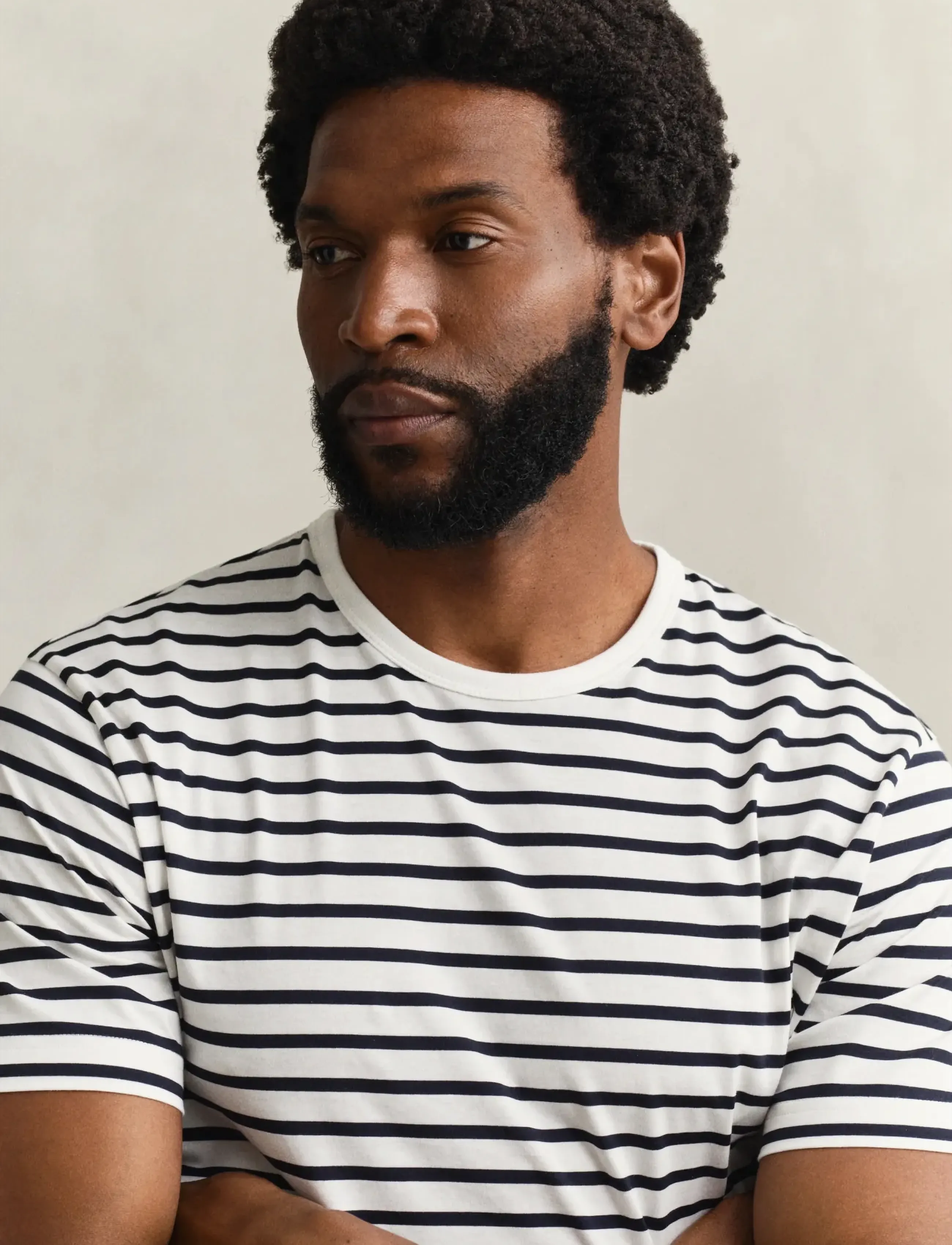 Gant - PIMA STRIPE SS TSHIRT - short-sleeved t-shirts - eggshell - 3