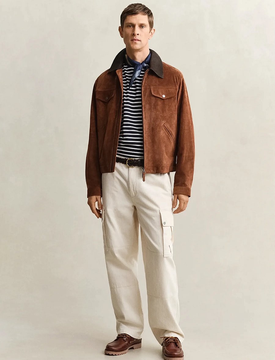 Gant - PIMA STRIPE SS TSHIRT - t-krekli ar īsām piedurknēm - evening blue - 3