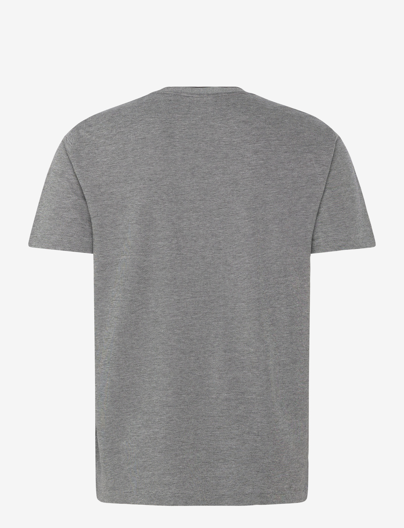 Gant - 2 TONE PIQUE SS TSHIRT - kortærmede t-shirts - black - 2