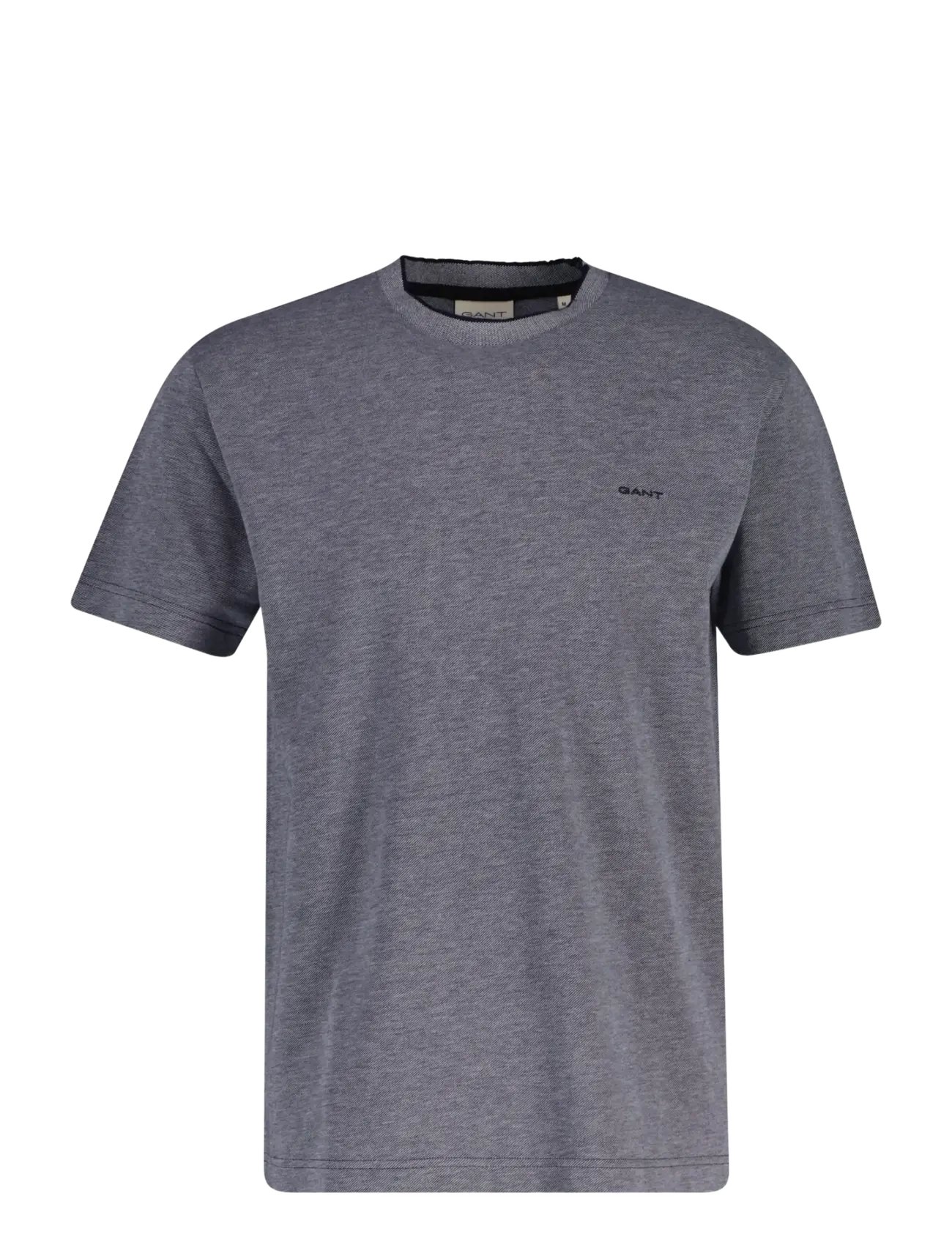 Gant 2 Tone Pique Ss Tshirt, M, T-shirts, Grau - Short-sleeved, Männerswear