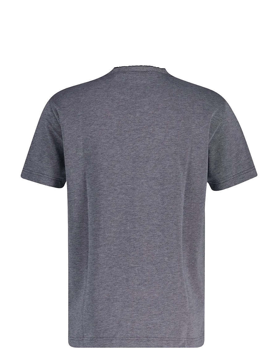 Gant - 2 TONE PIQUE SS TSHIRT - kurzärmelige t-shirts - evening blue - 1