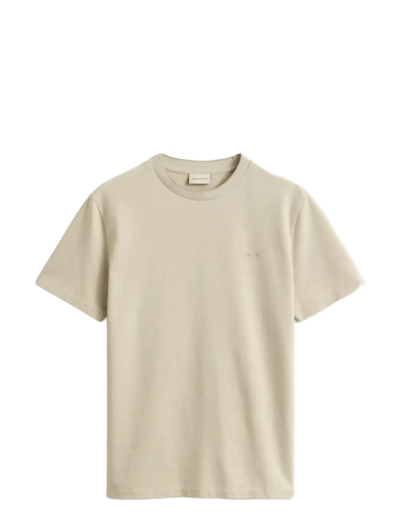 GANT 2 Tone Pique Ss Tshirt Beige - S - Herren